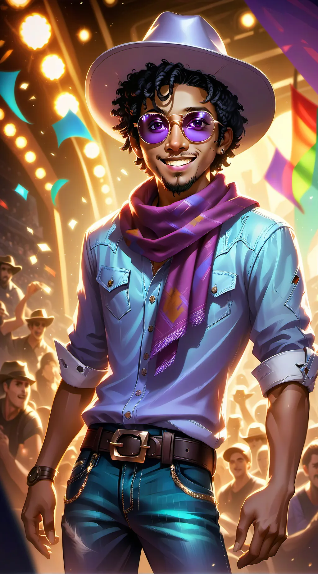 ai character: Bruno Mars🎤⚡️ background