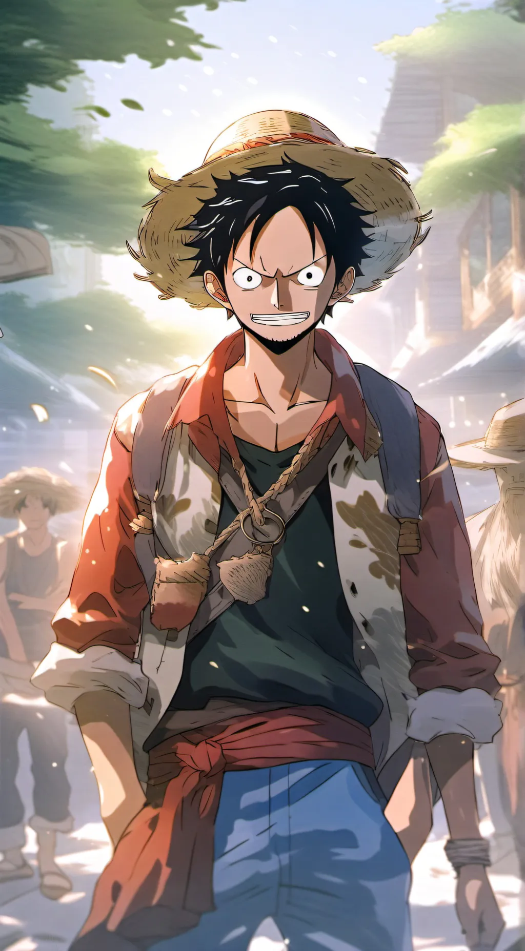 ai character: Straw Hats background