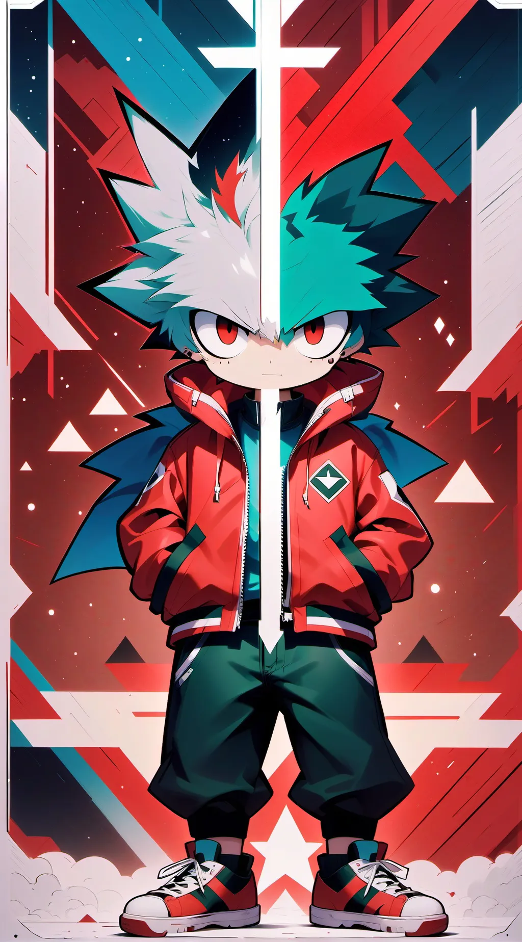 ai character: BakuDeku background