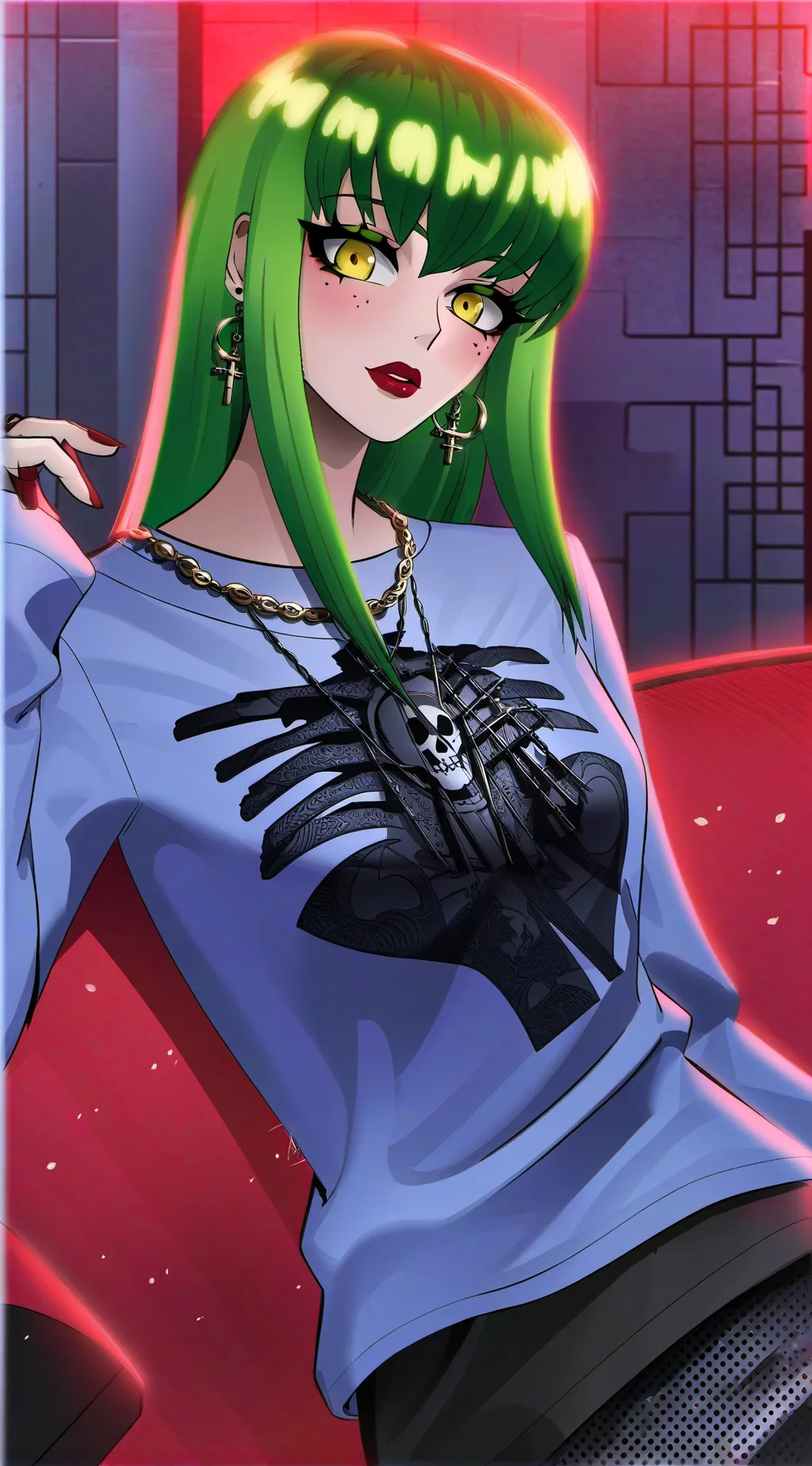 ai character: Luna background
