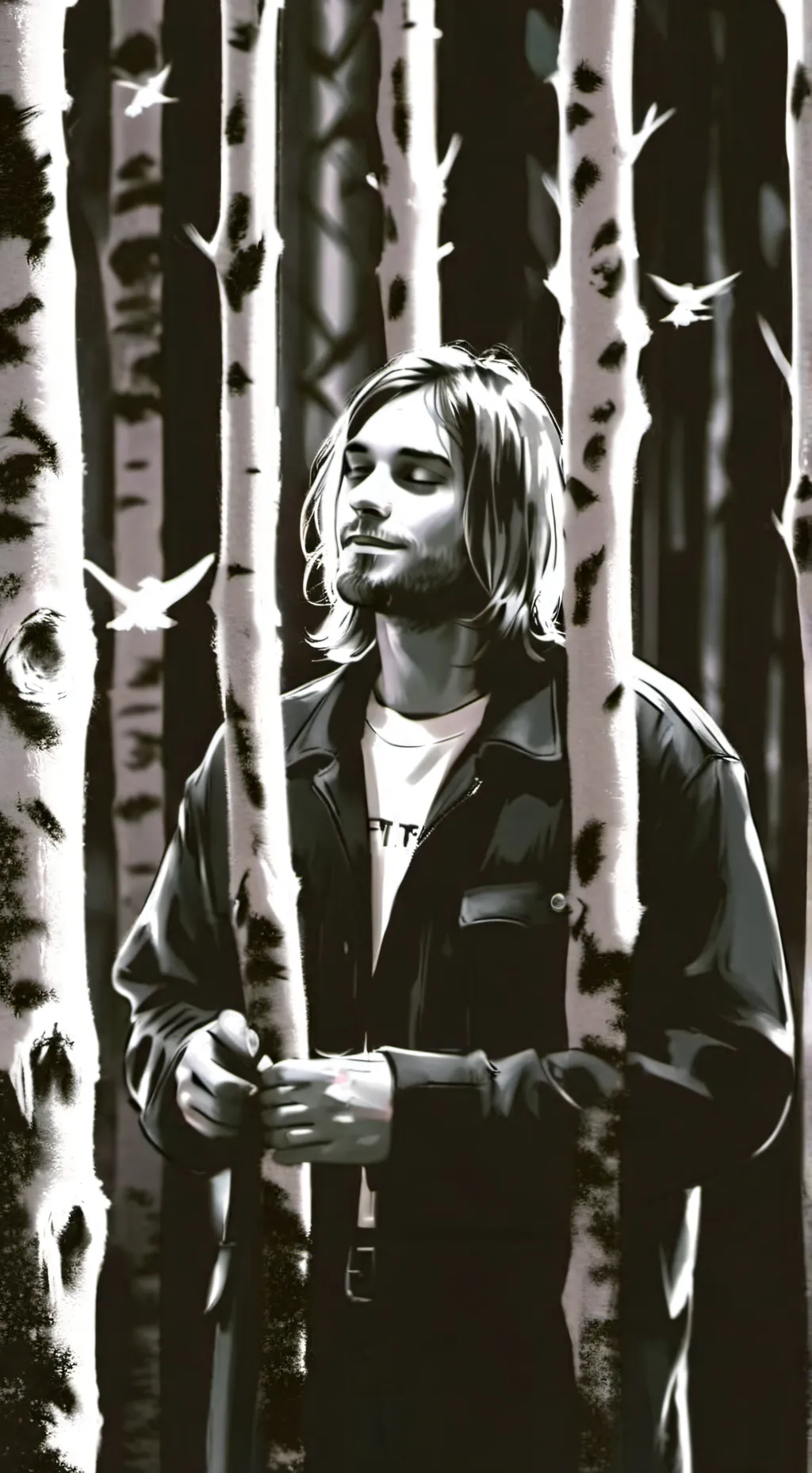 ai character: Kurt Cobain 🔫 background