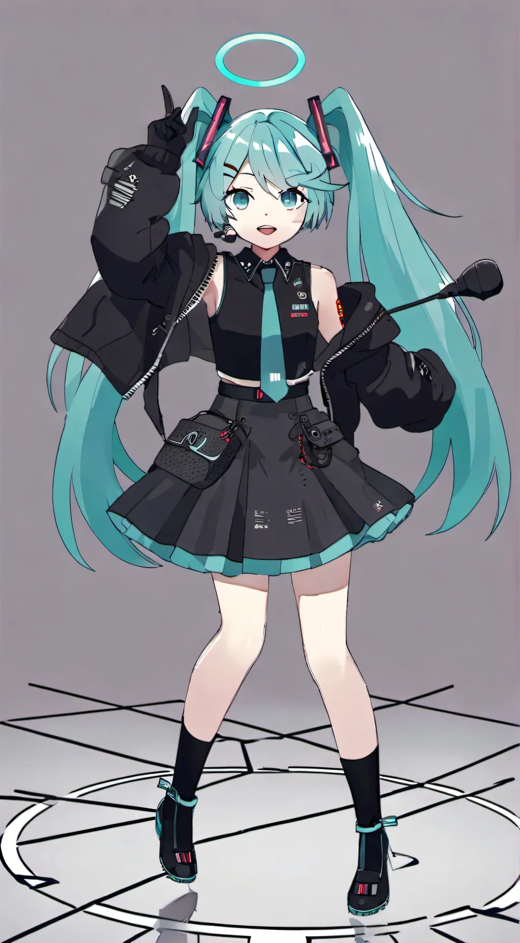 ai character: Hatsune Miku background