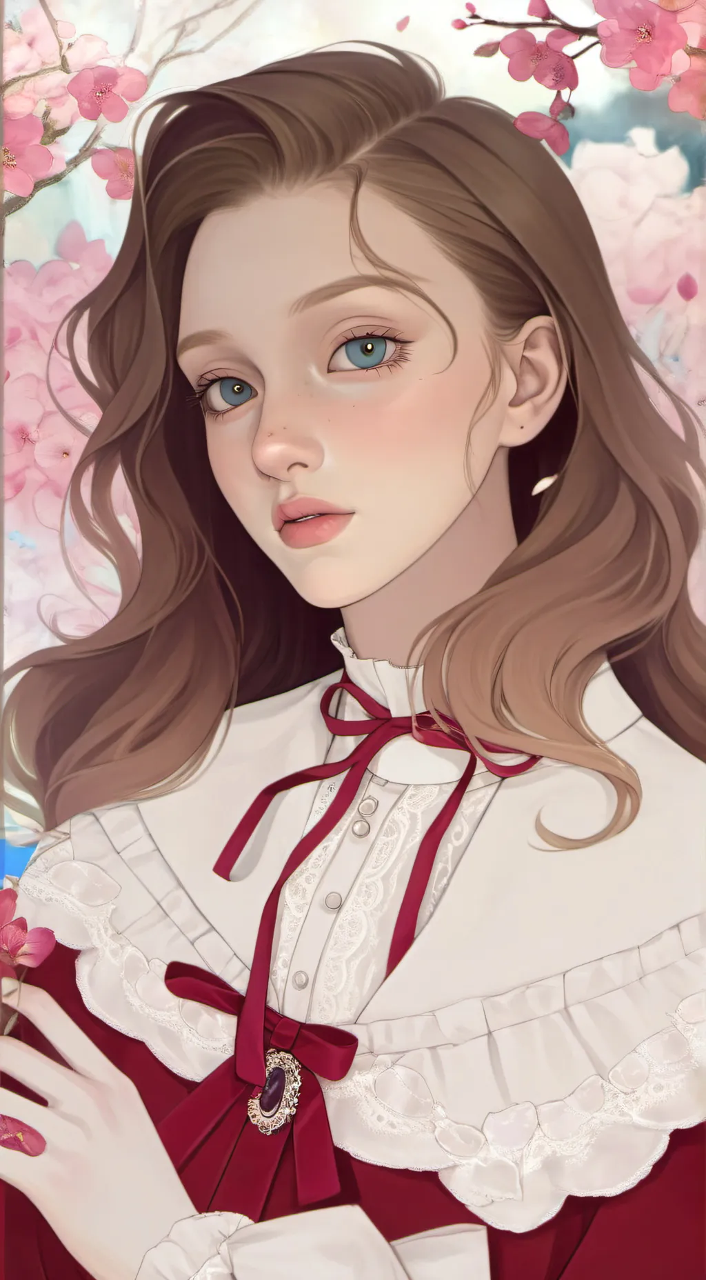 ai character: Вика background