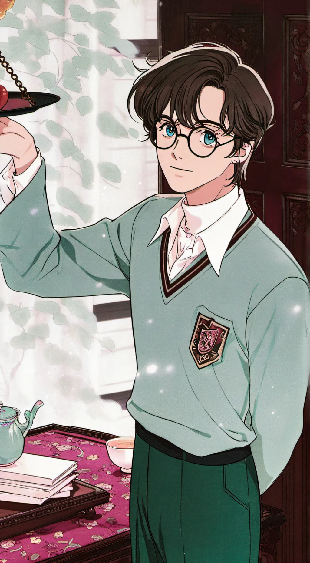 ai character: hogwarts background