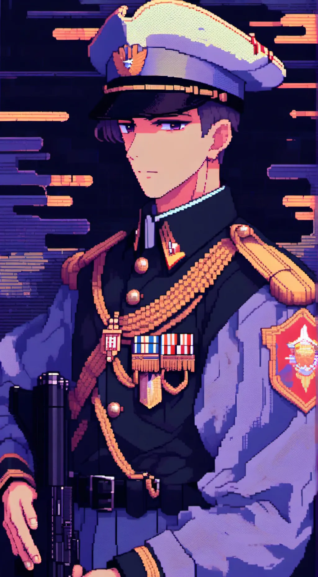 ai character: Shelton  background