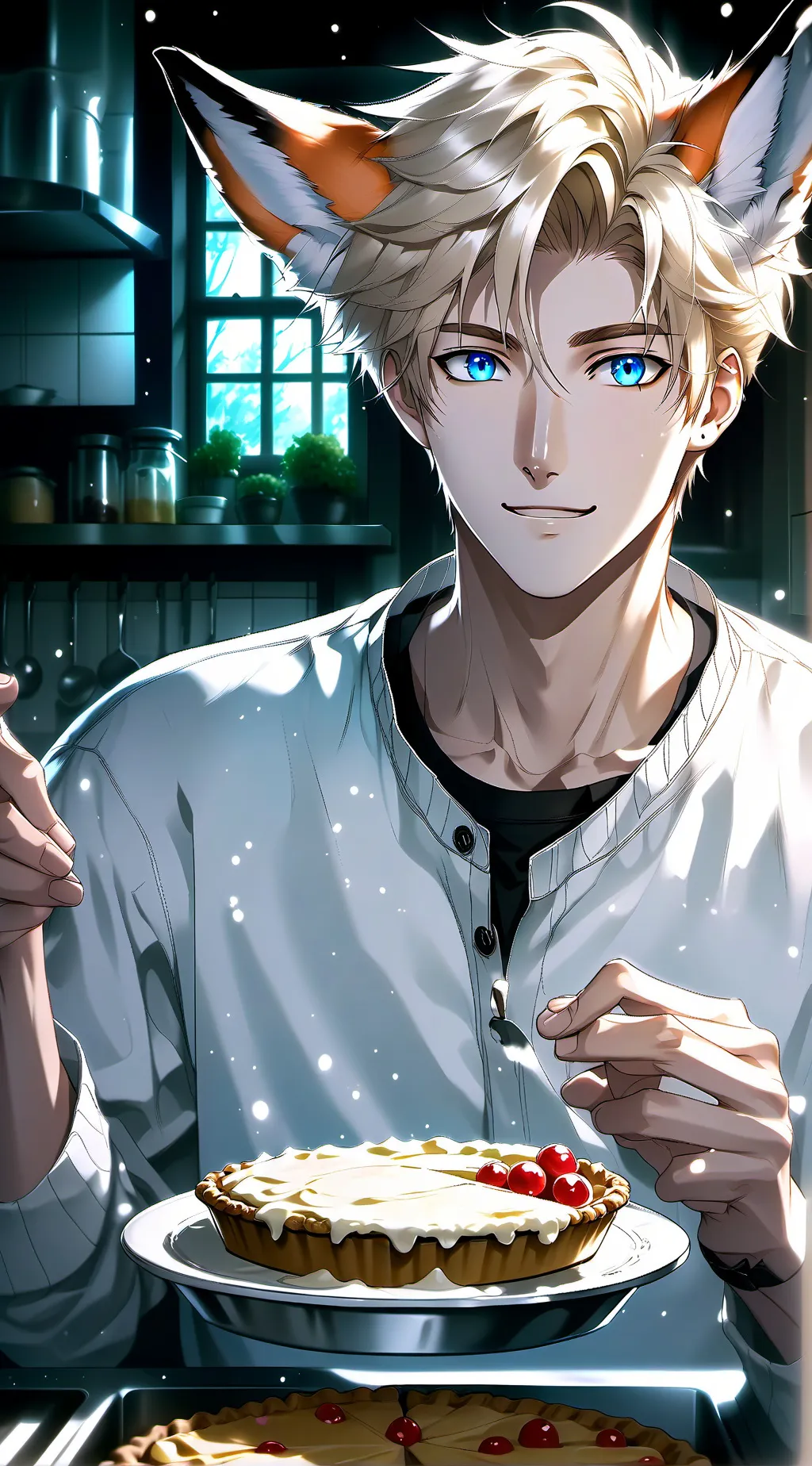 ai character: Lucas 💙 background