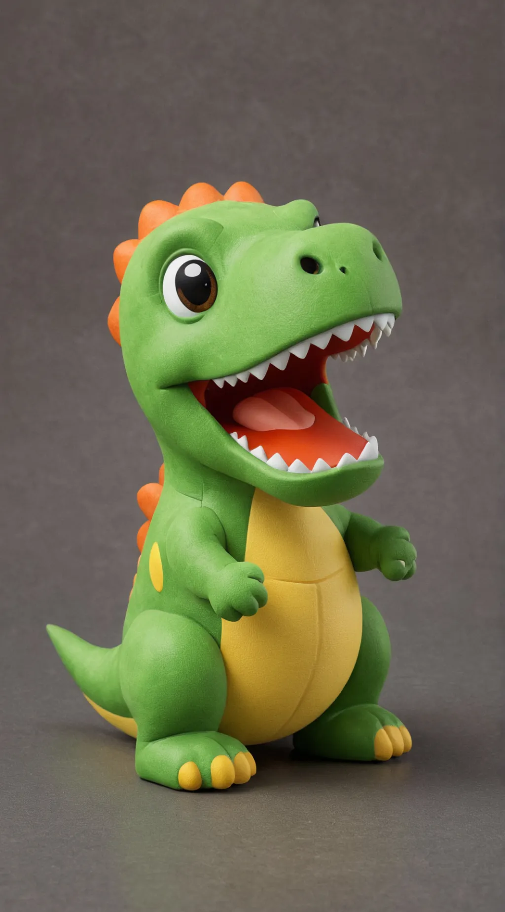 ai character: emoji t-rex background