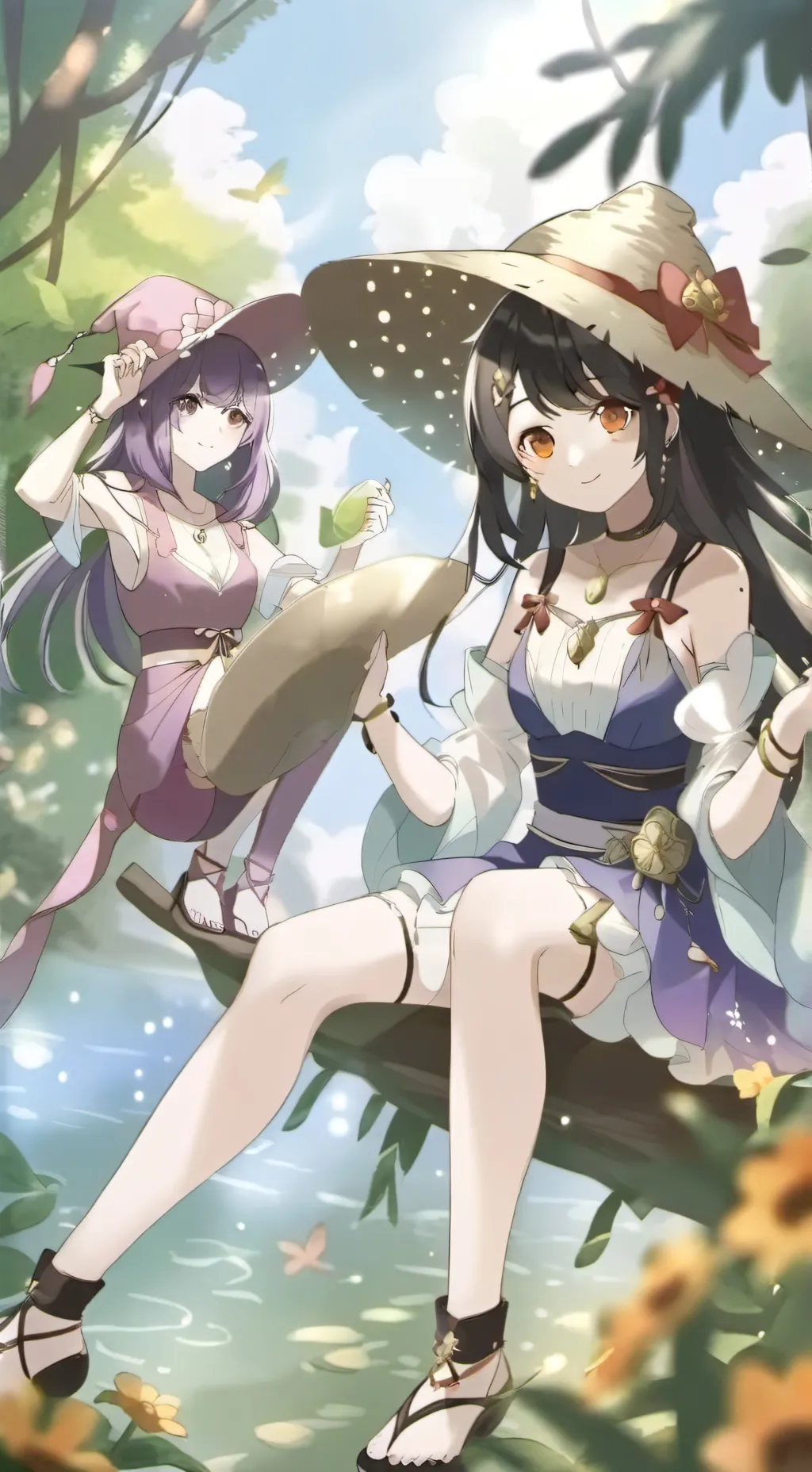 ai character: сестры background