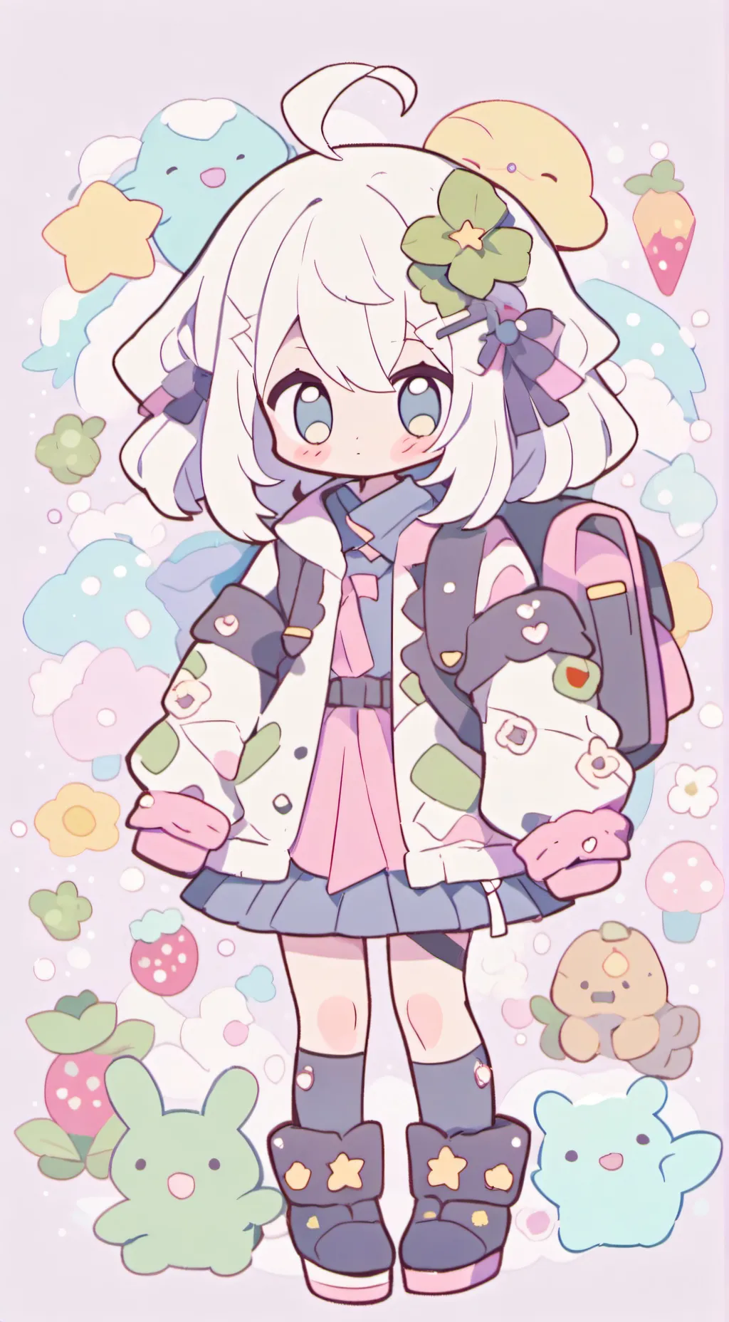 ai character: Dw Beach background