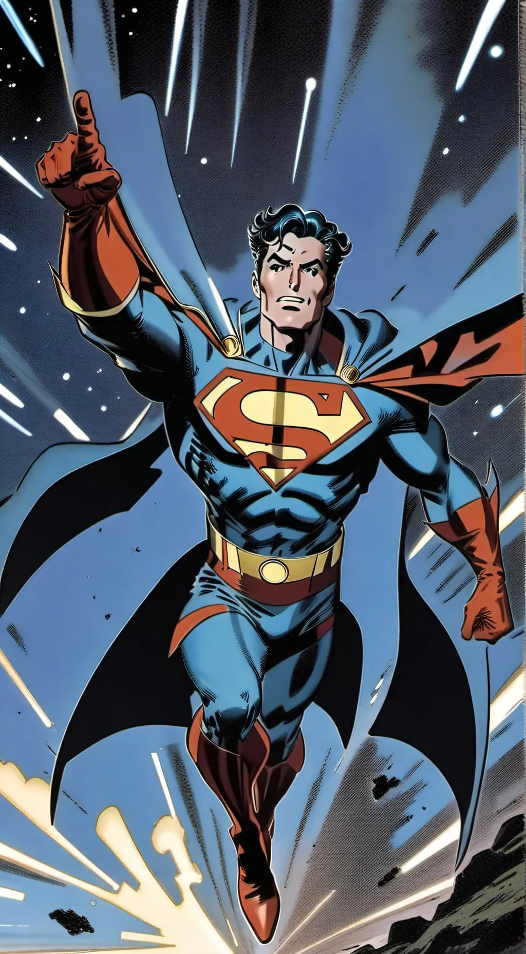 ai character: SuperMan background