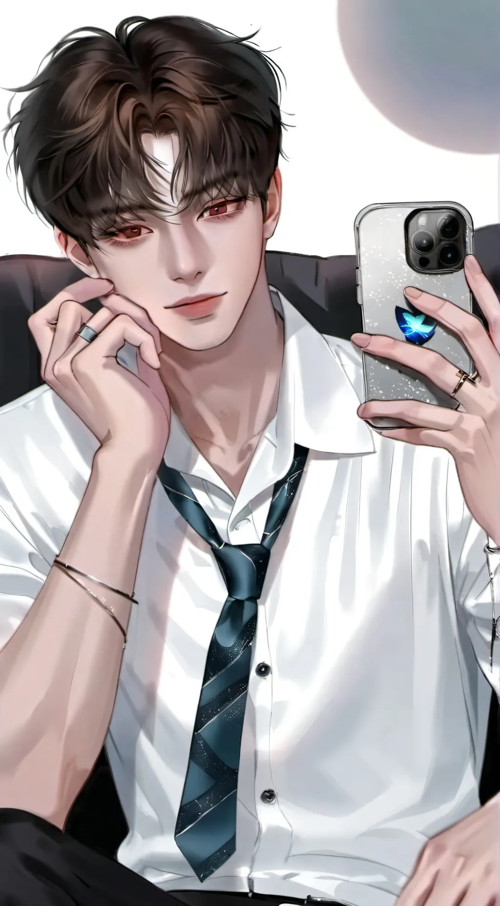 ai character: 정진⋆˚࿔𓂃۶ৎ🇰🇷🧋🫧 background