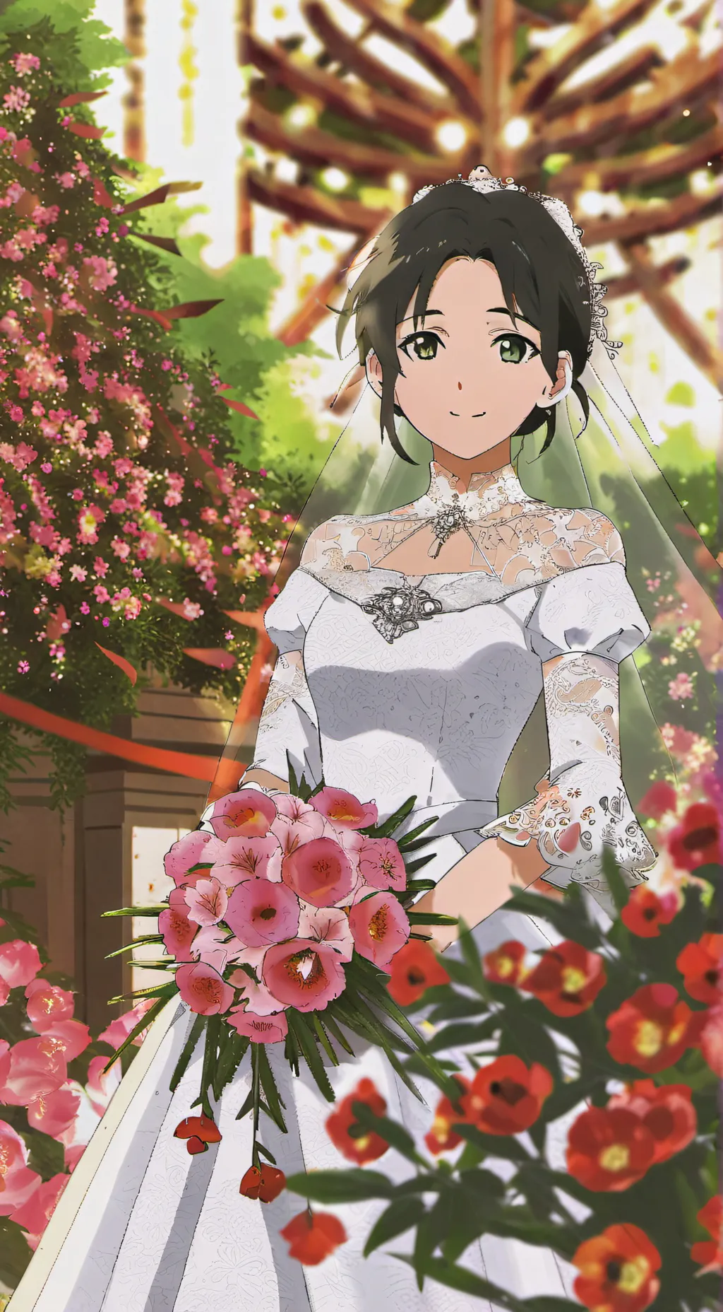 ai character: Ruby Vance (bride) background