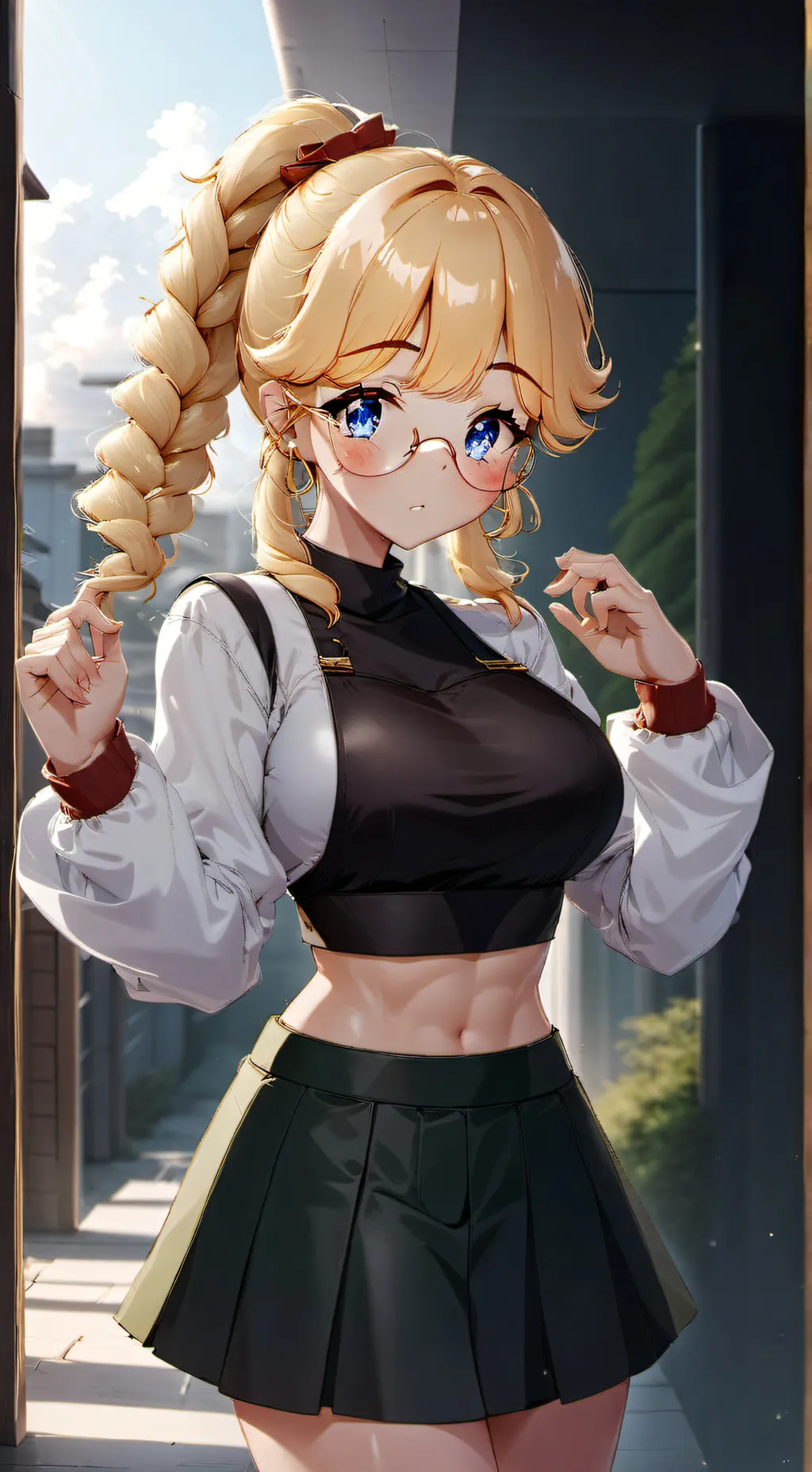 ai character: yuki yomata  background