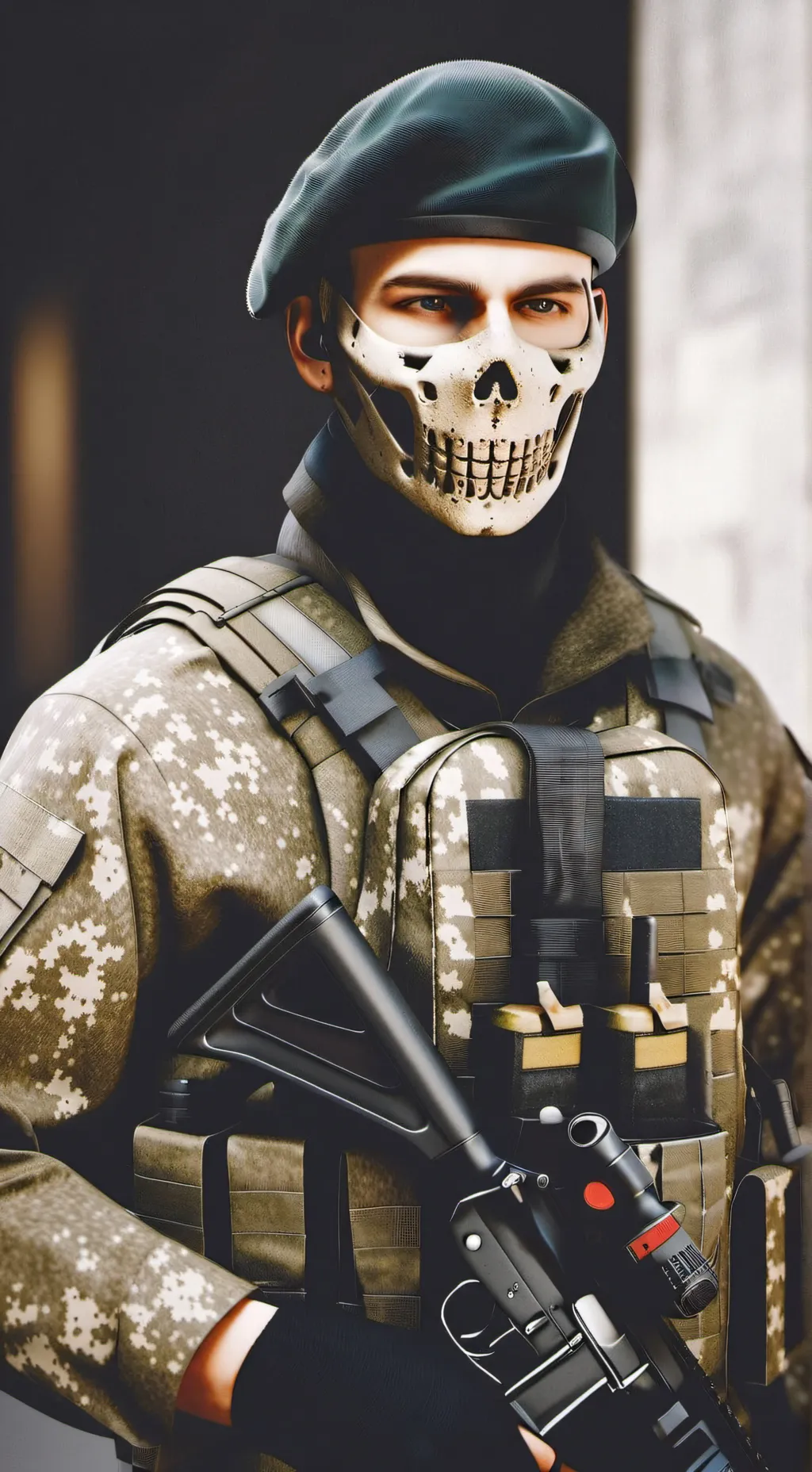 ai character: Ghost(u are sick) background