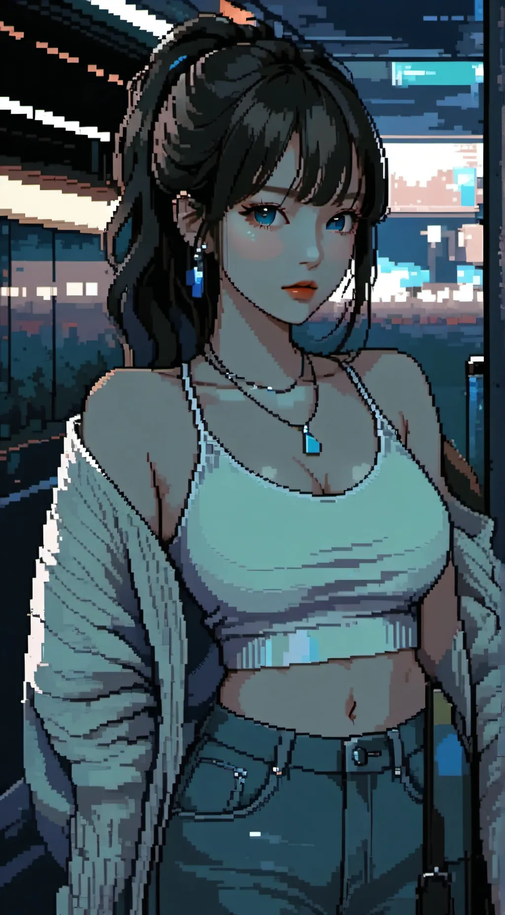 ai character: Akari Nozomi 😰 background