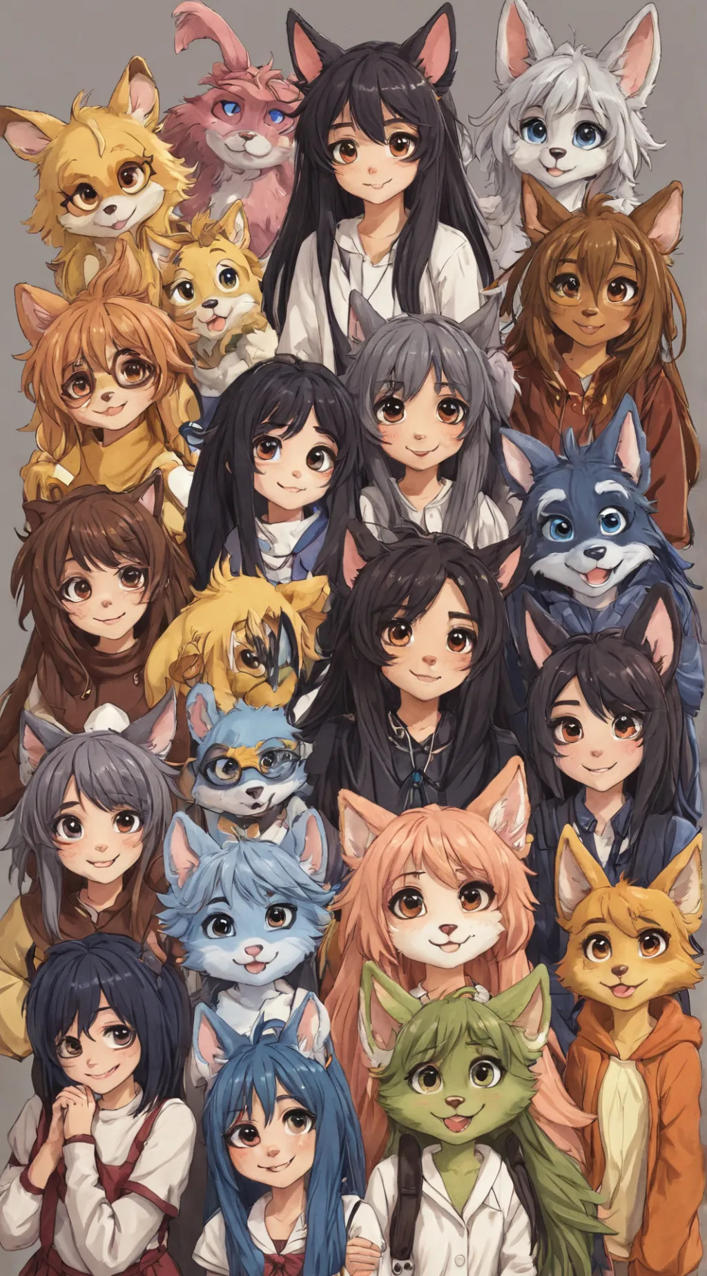ai character: Furry Building background