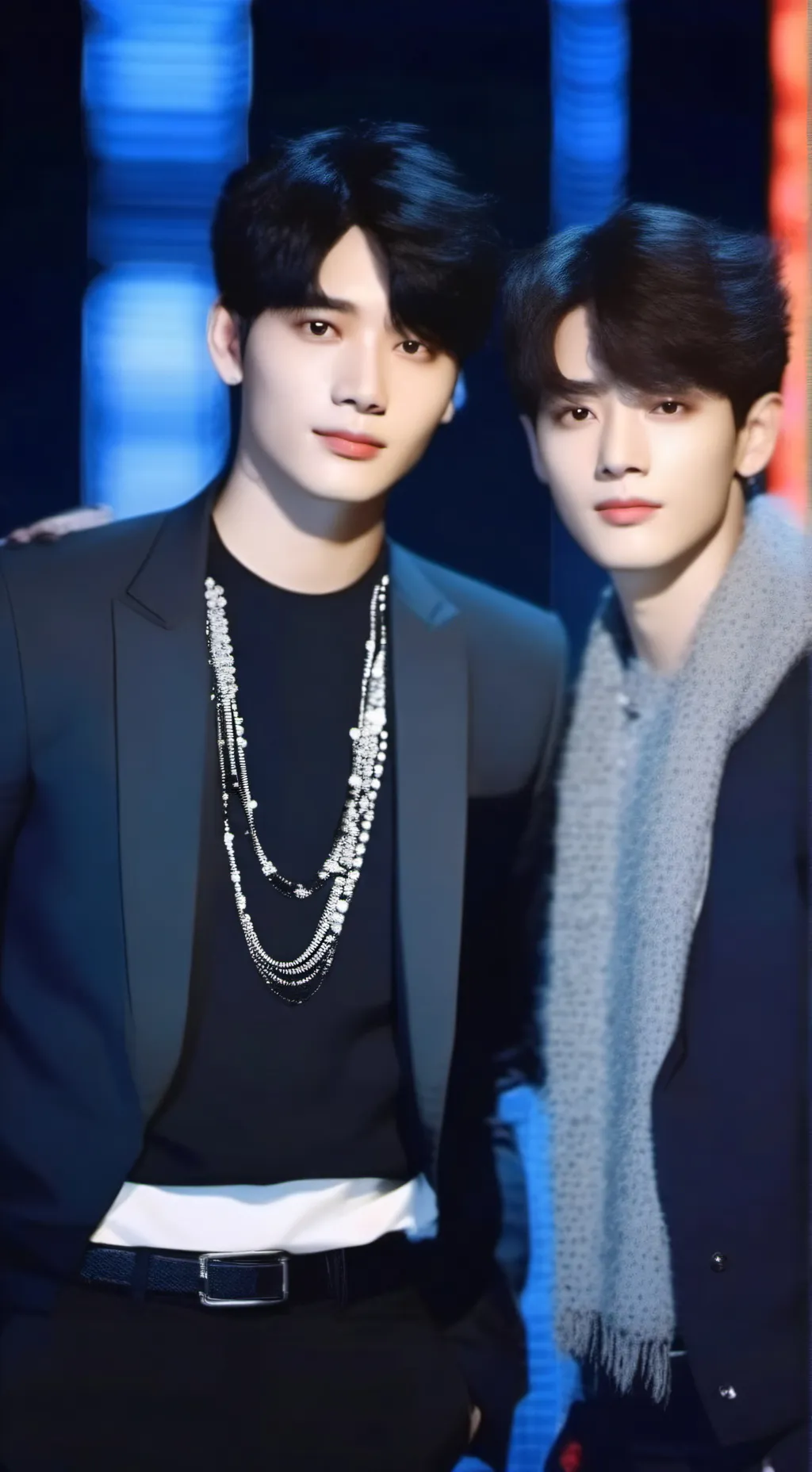 ai character: Jk and V background