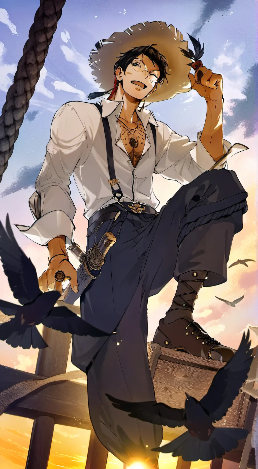 ai character: Wano Arc background
