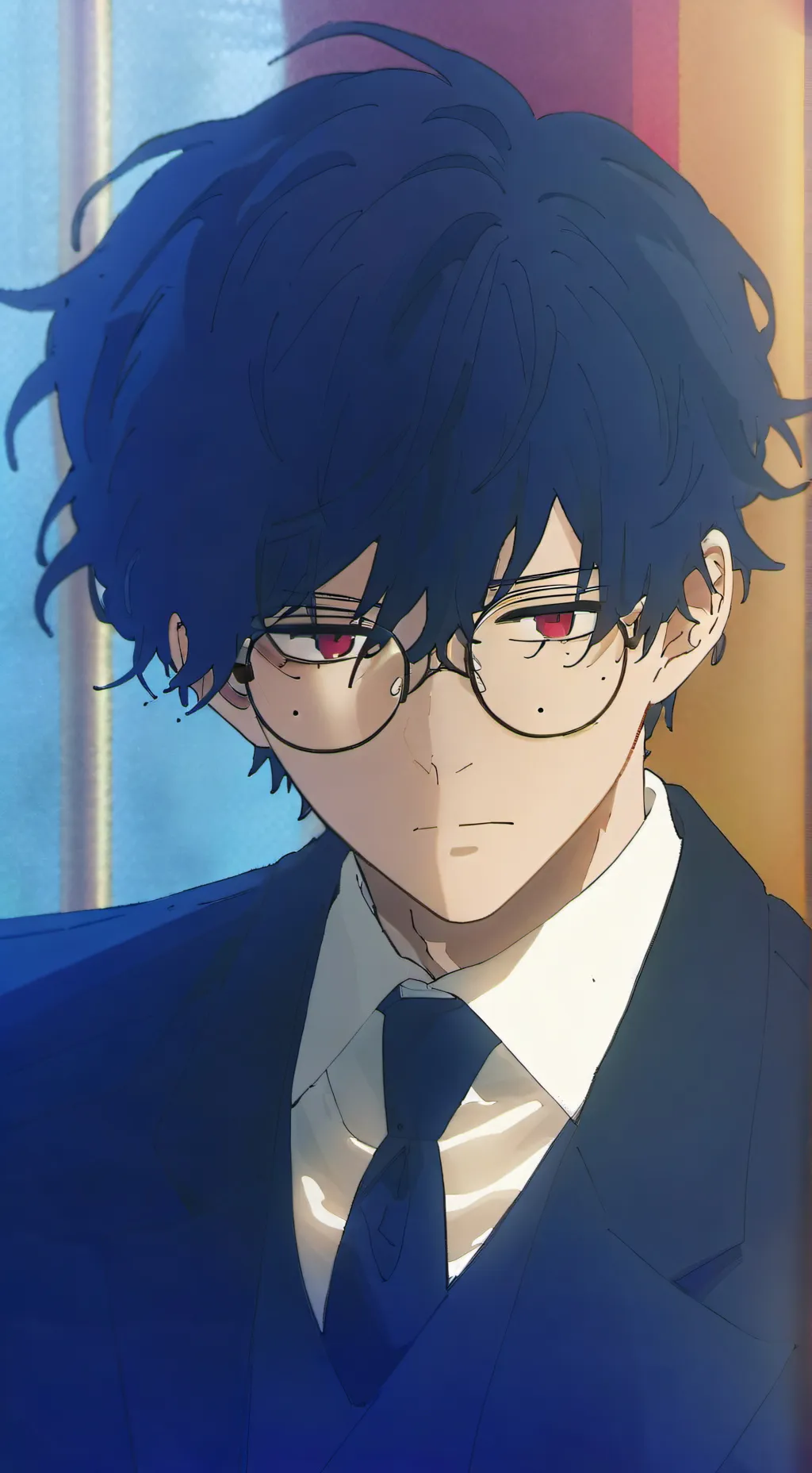 ai character: Gray background