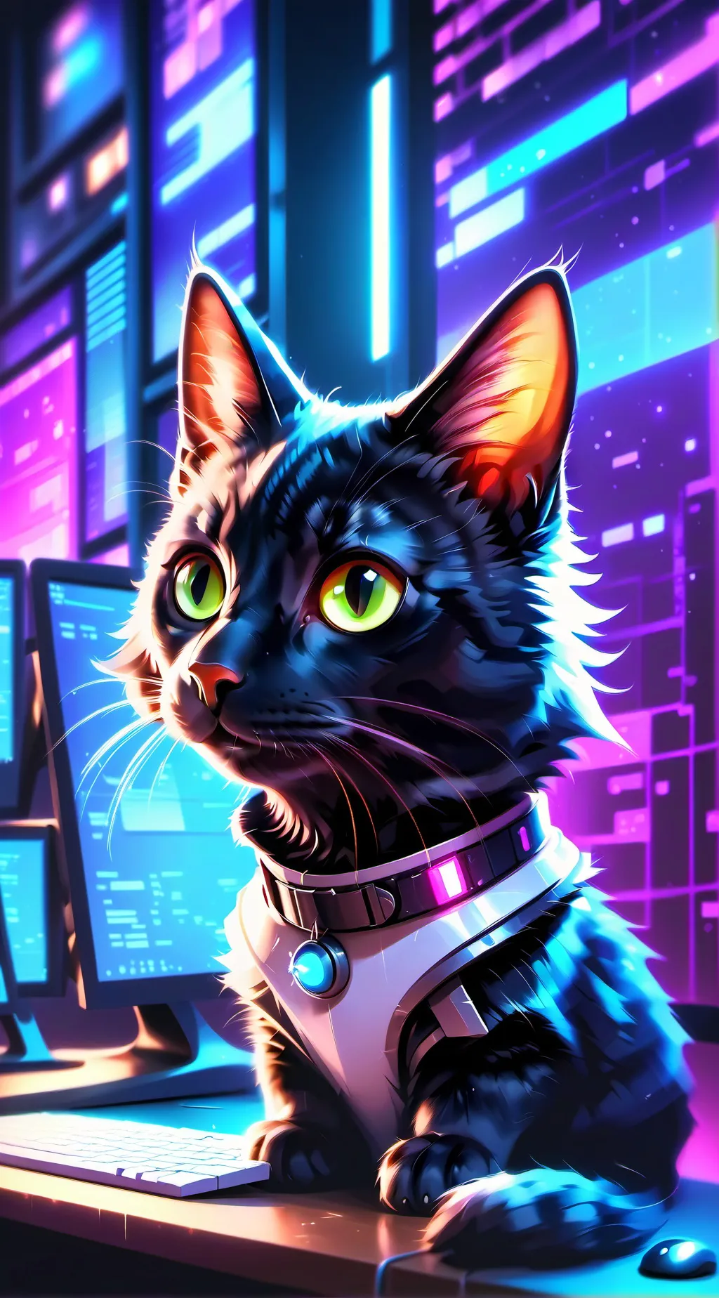 ai character: Byte background