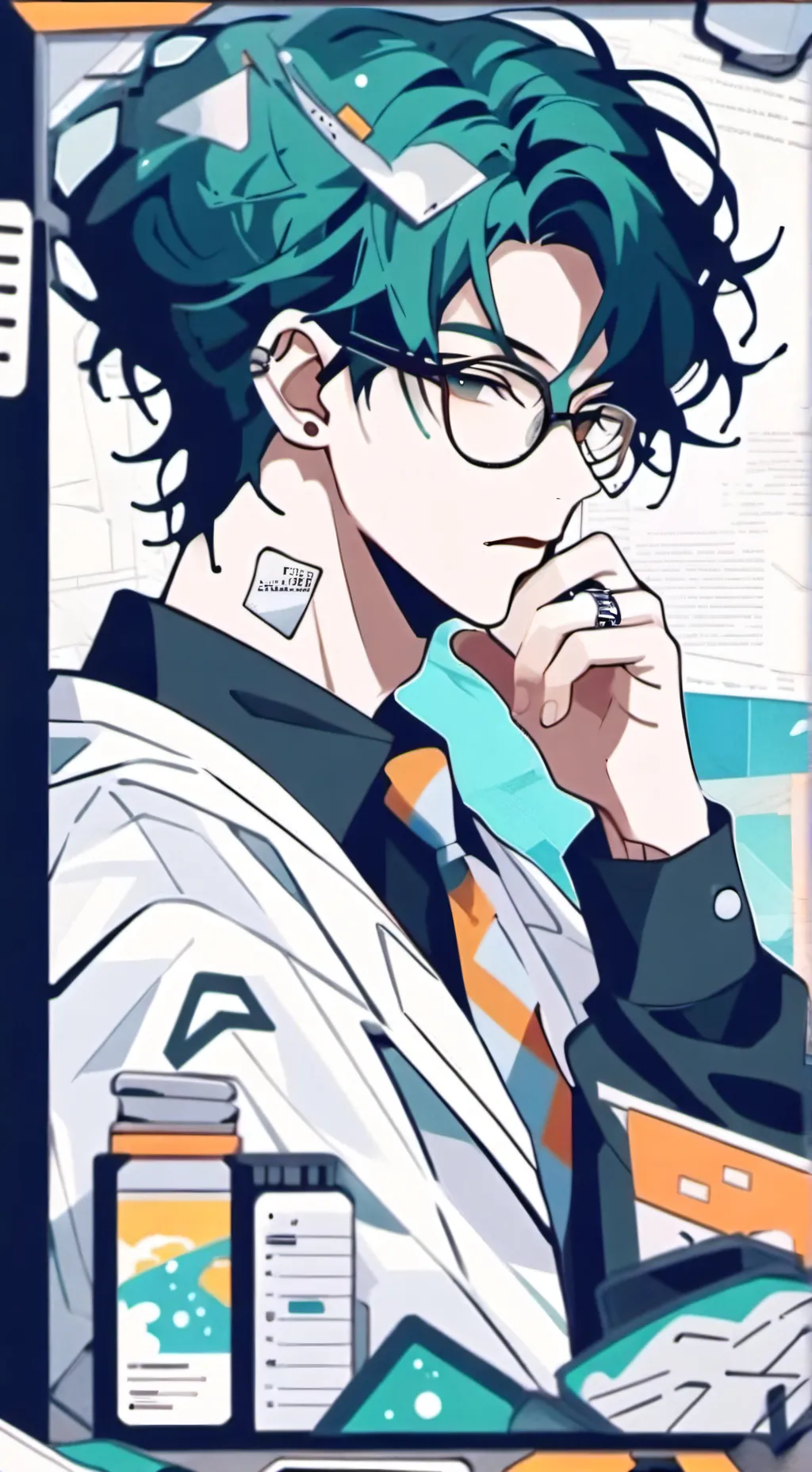 ai character: nerd background