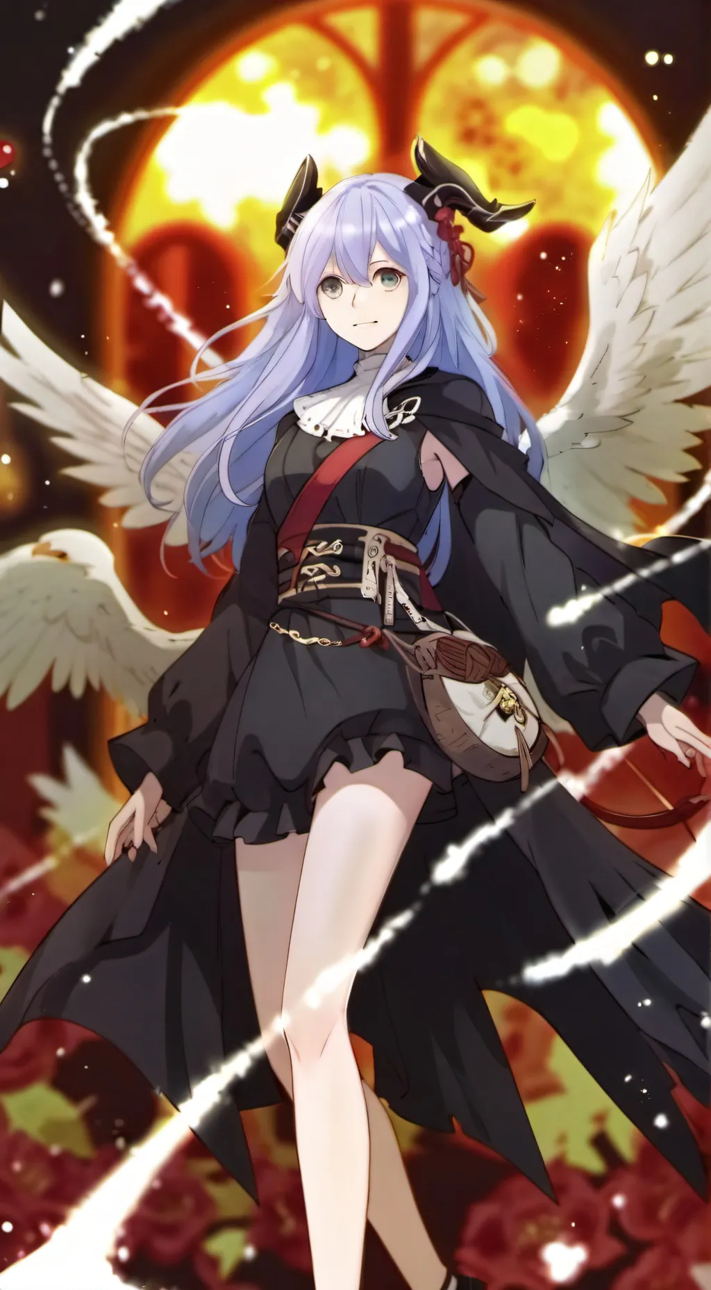 ai character: Vermeil in gold background