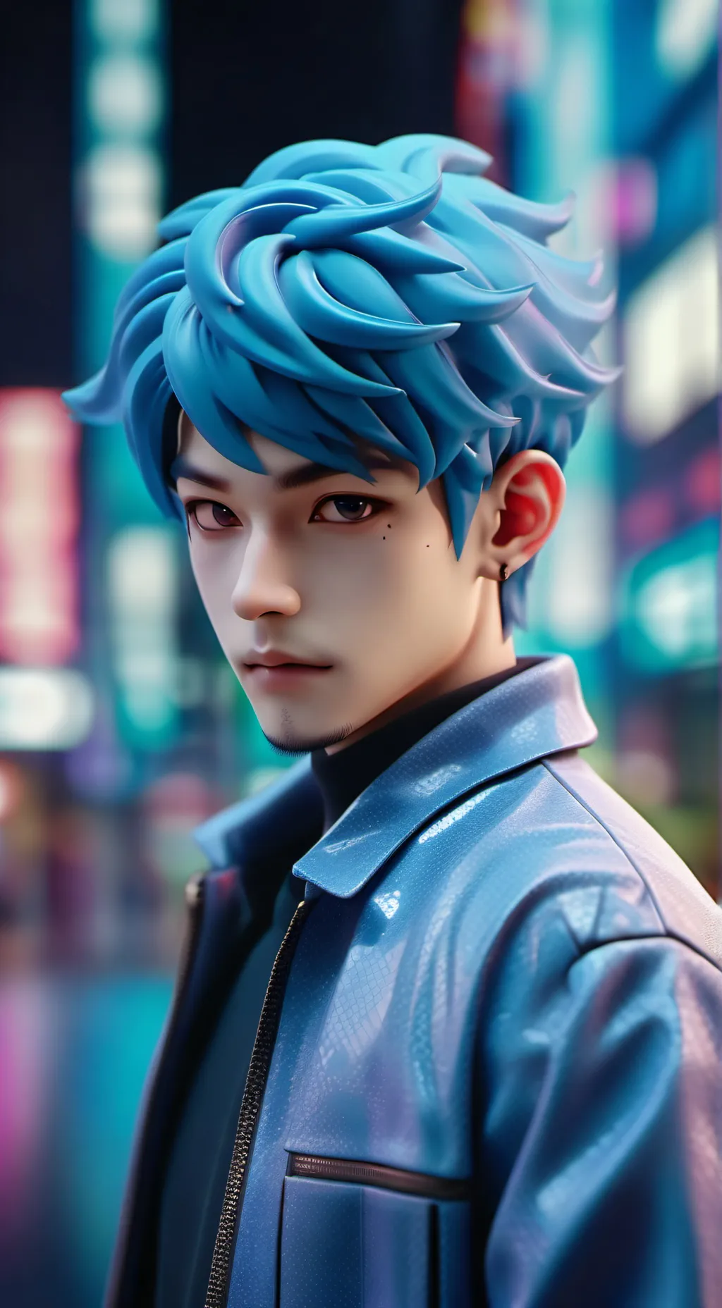 ai character: Nicky  background