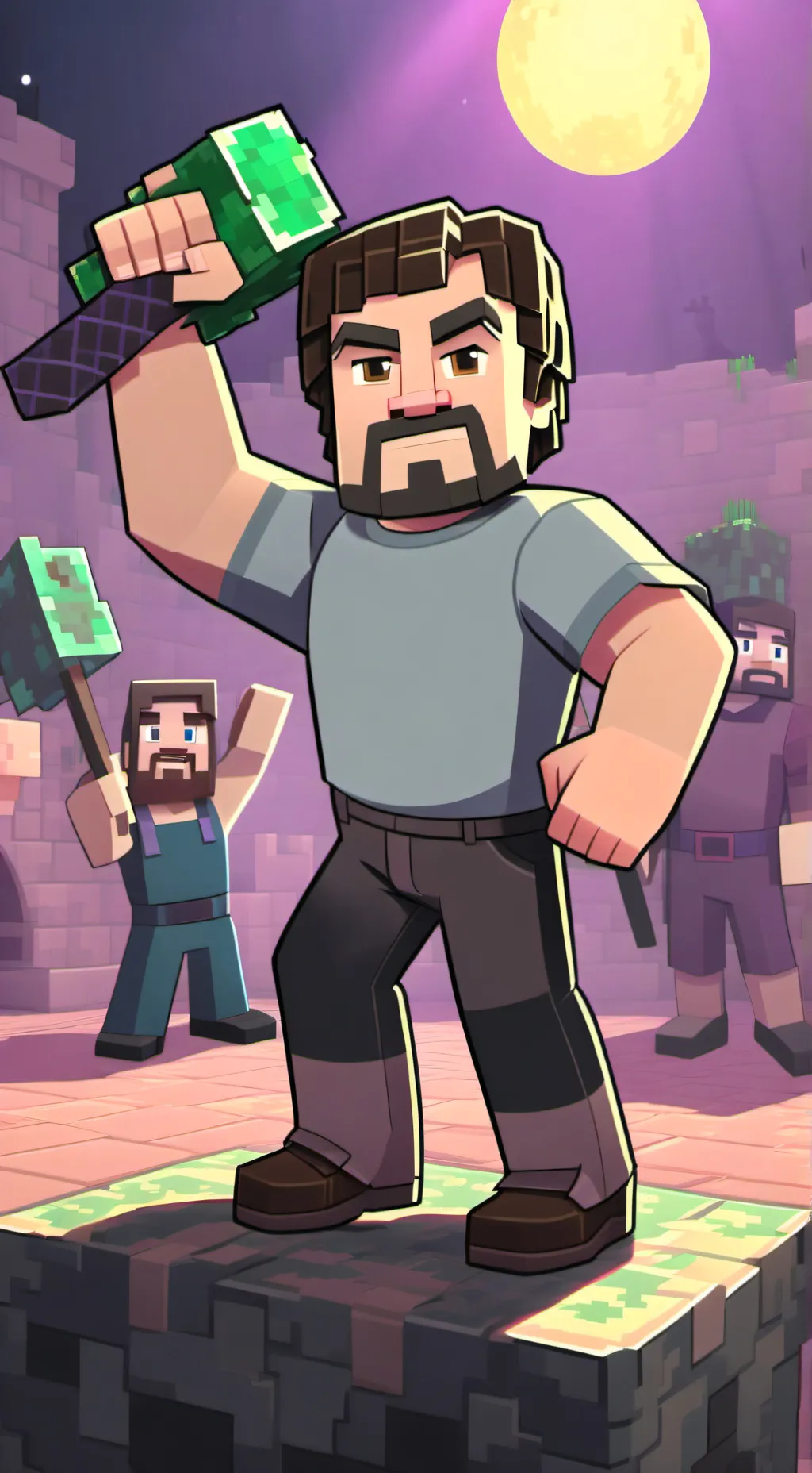 ai character: Steve background
