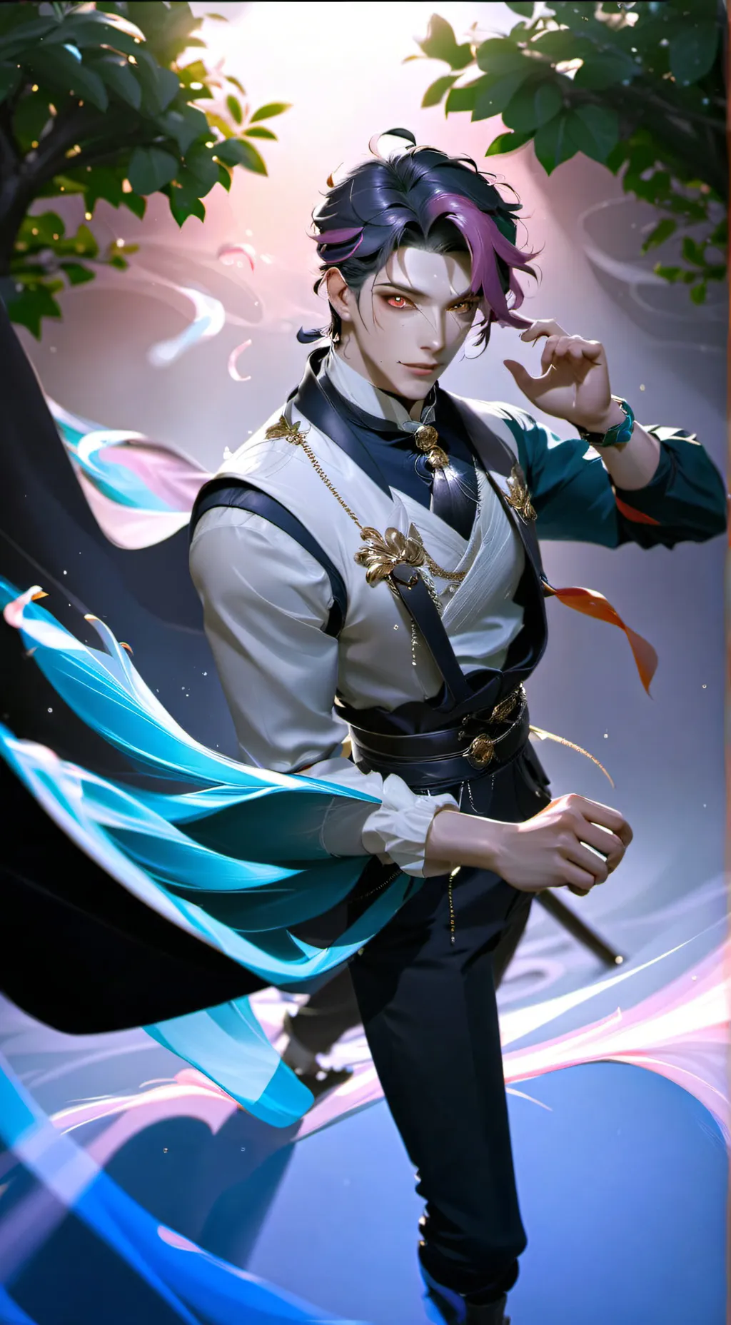 ai character: •Zidan boyfriend• background