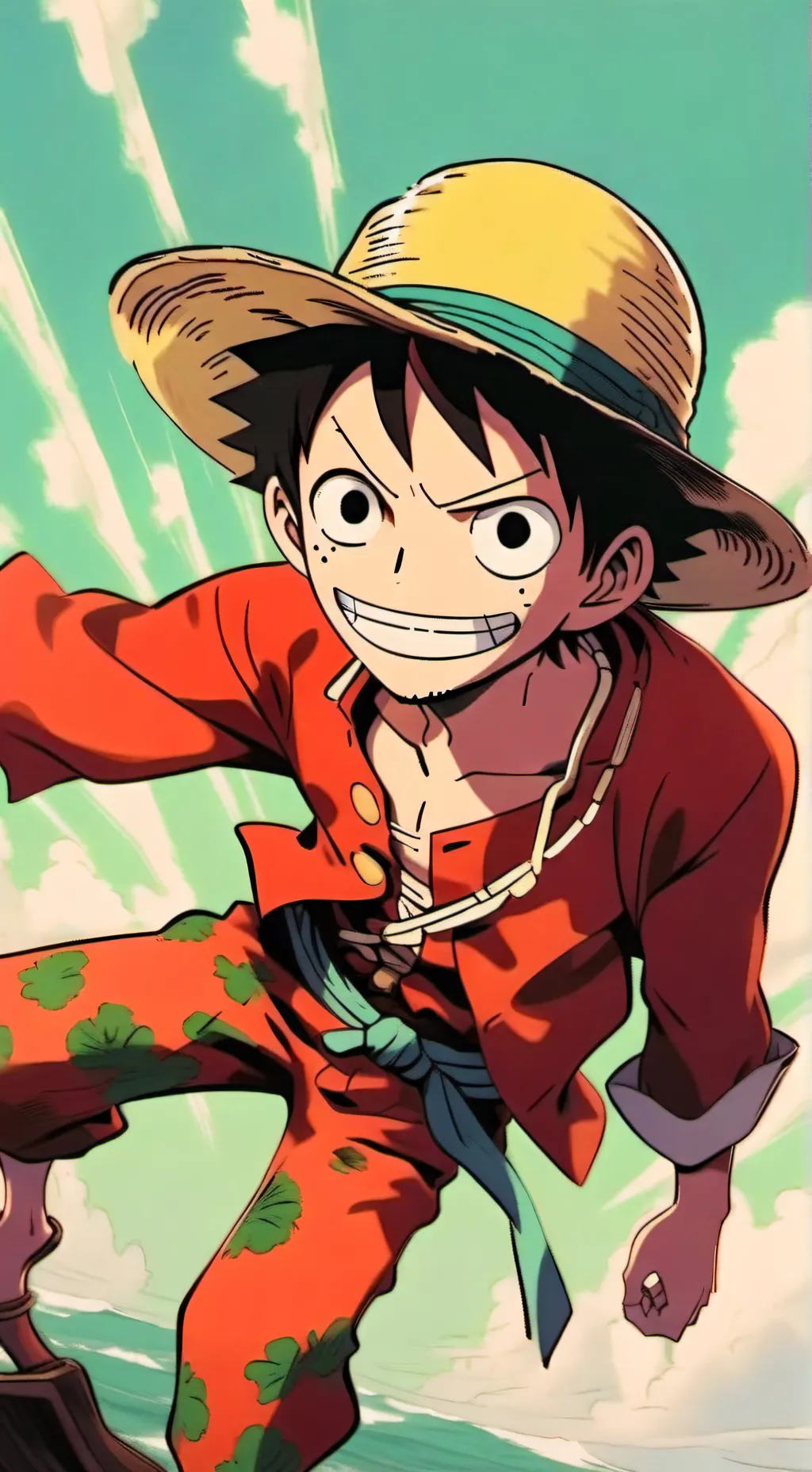 ai character: luffy background