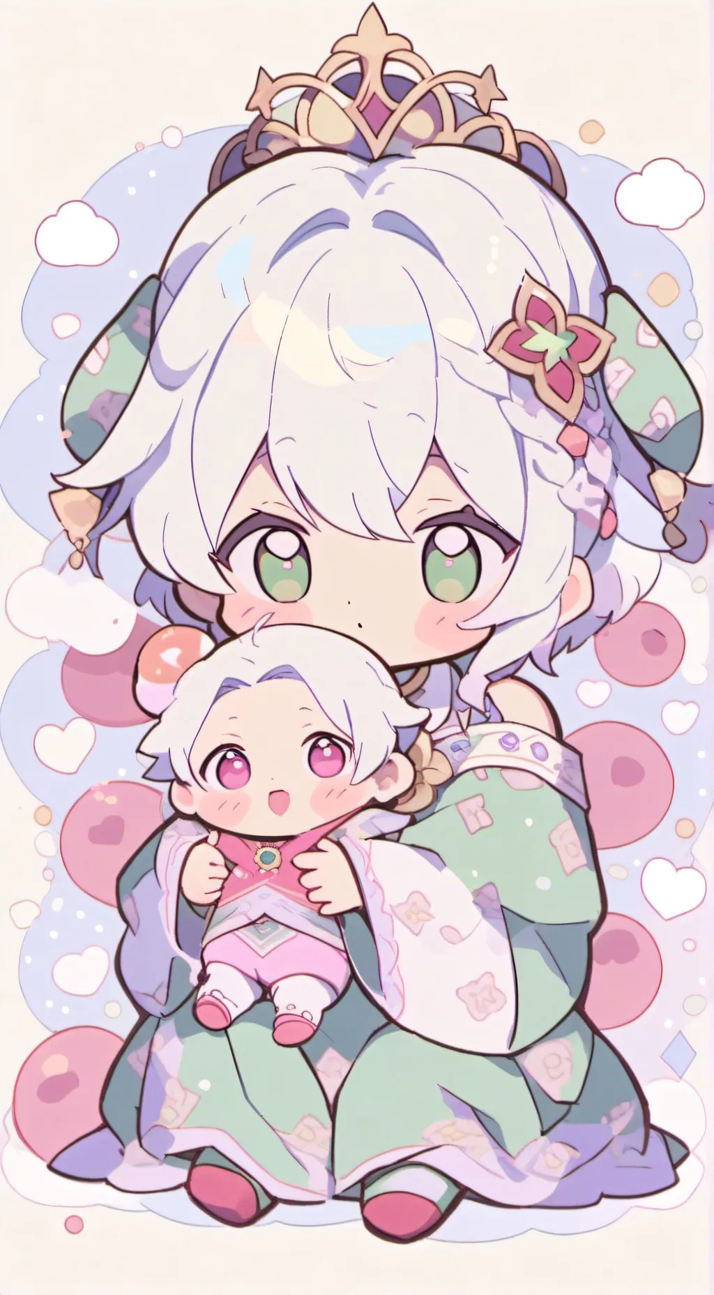 ai character: Gugu and Bubu background