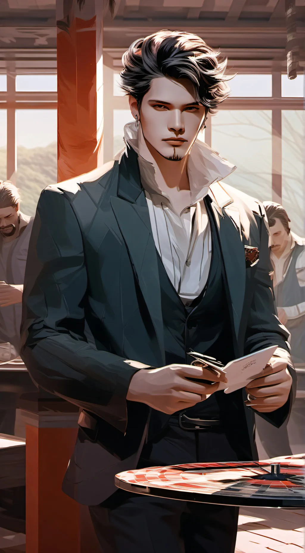 ai character: AI mafia boss background