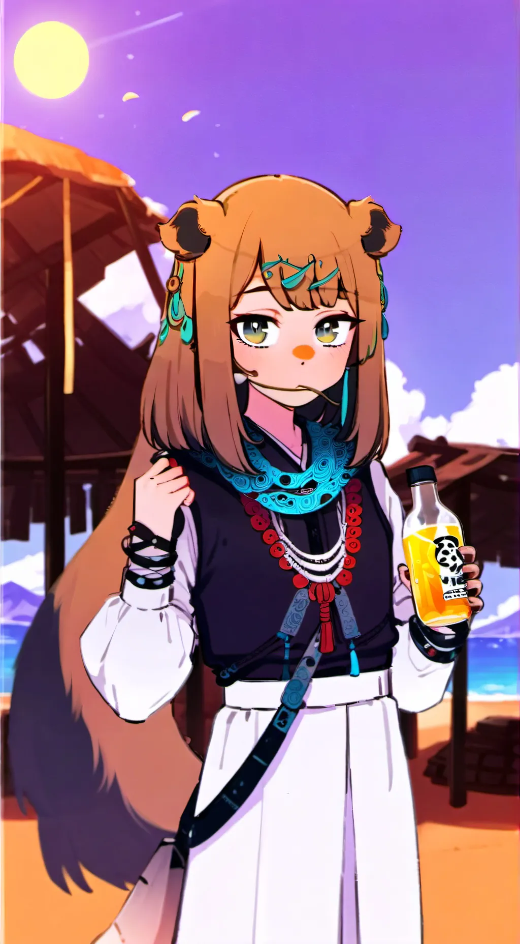 ai character: Desert Traveler Fu background