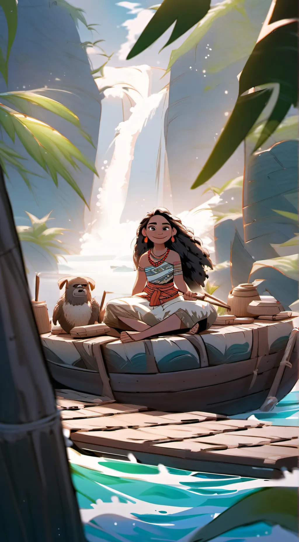 ai character: Moana2 background