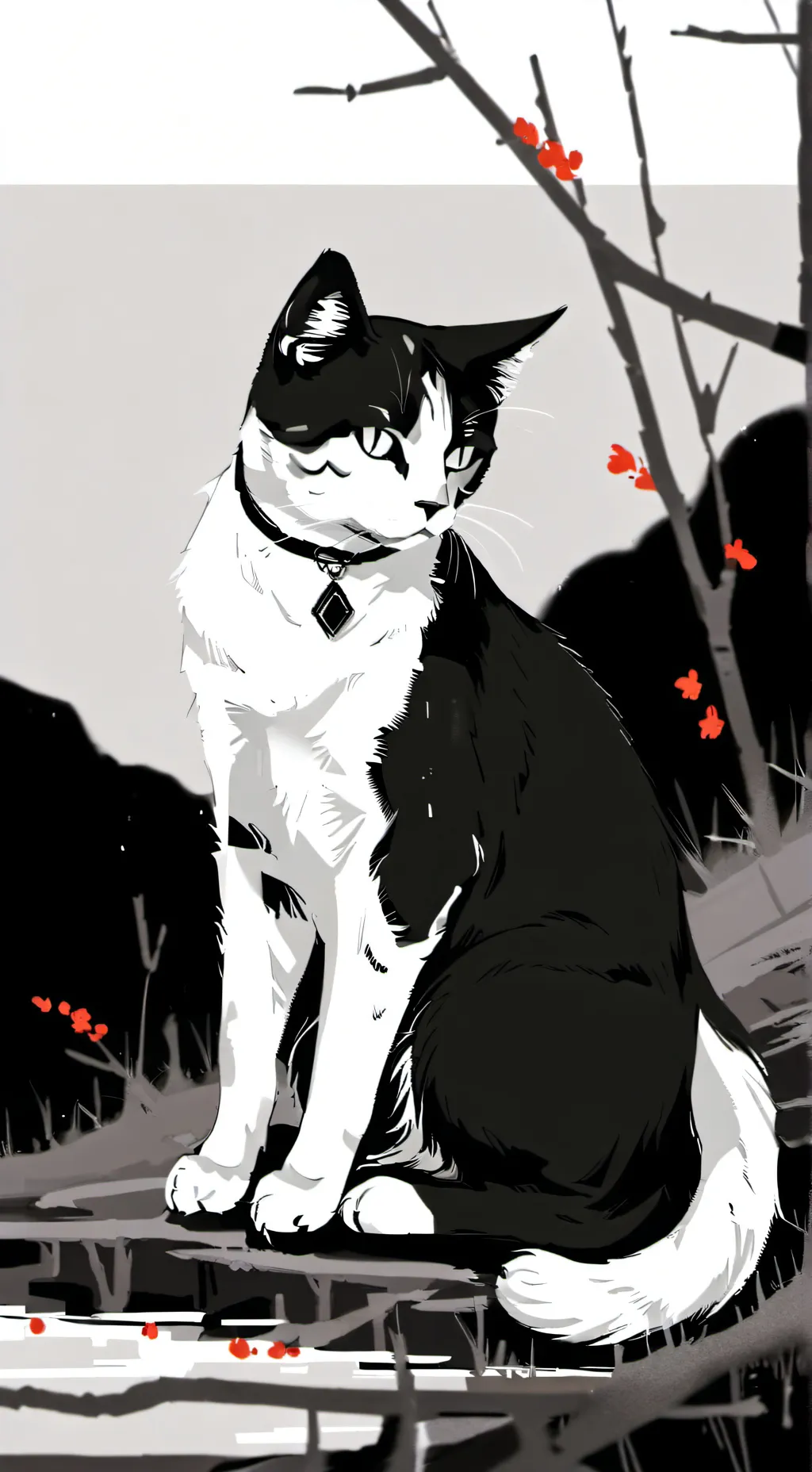 ai character: gato background