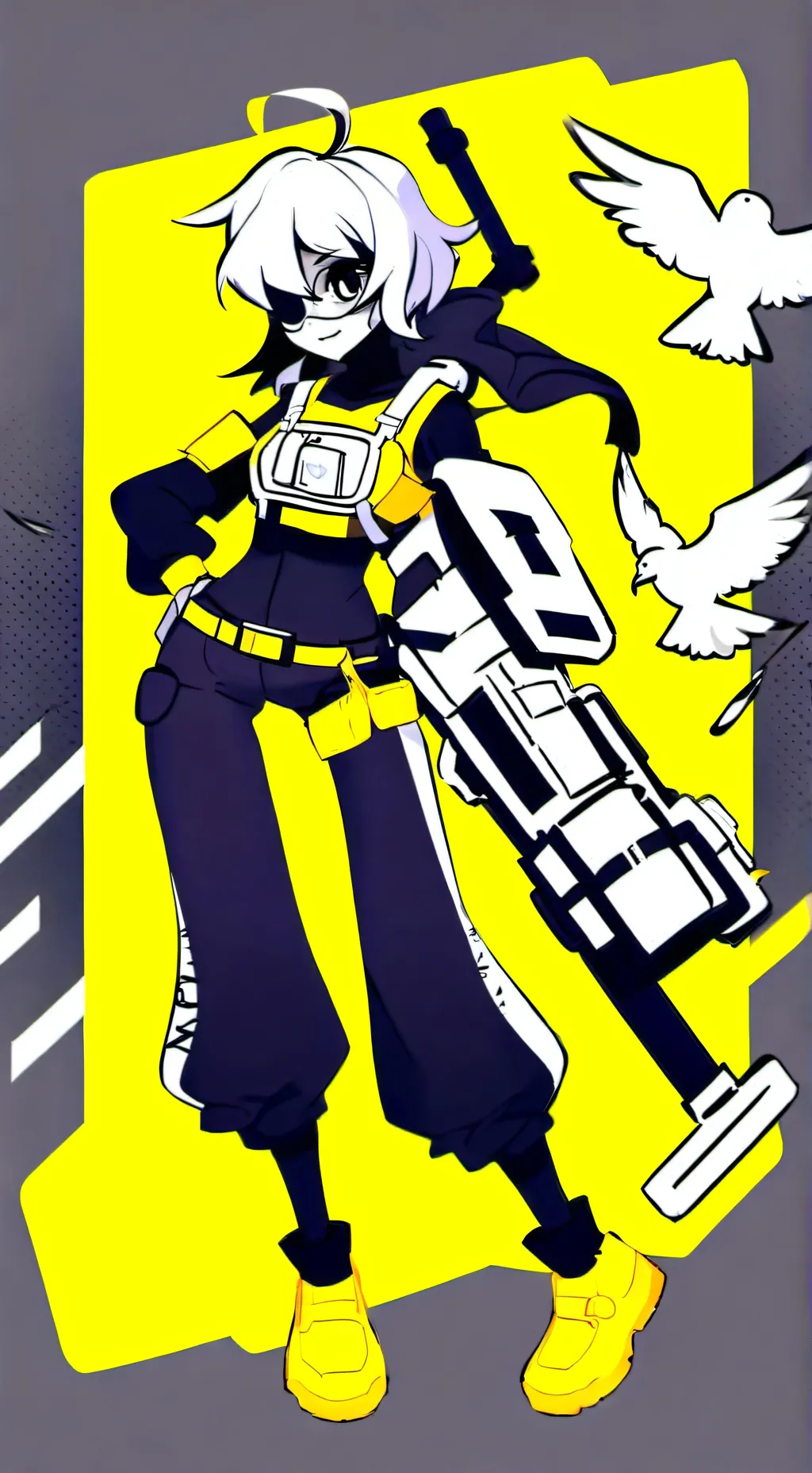 ai character: Uzi and N's BABY!♡ background