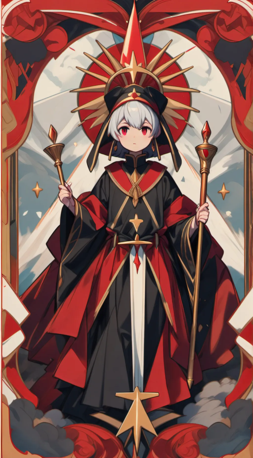 ai character: gojan,ultrainstint background