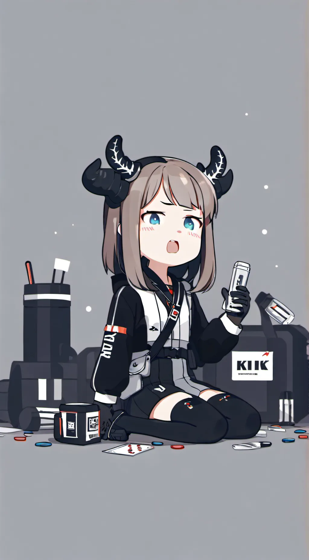 ai character: Monika  background