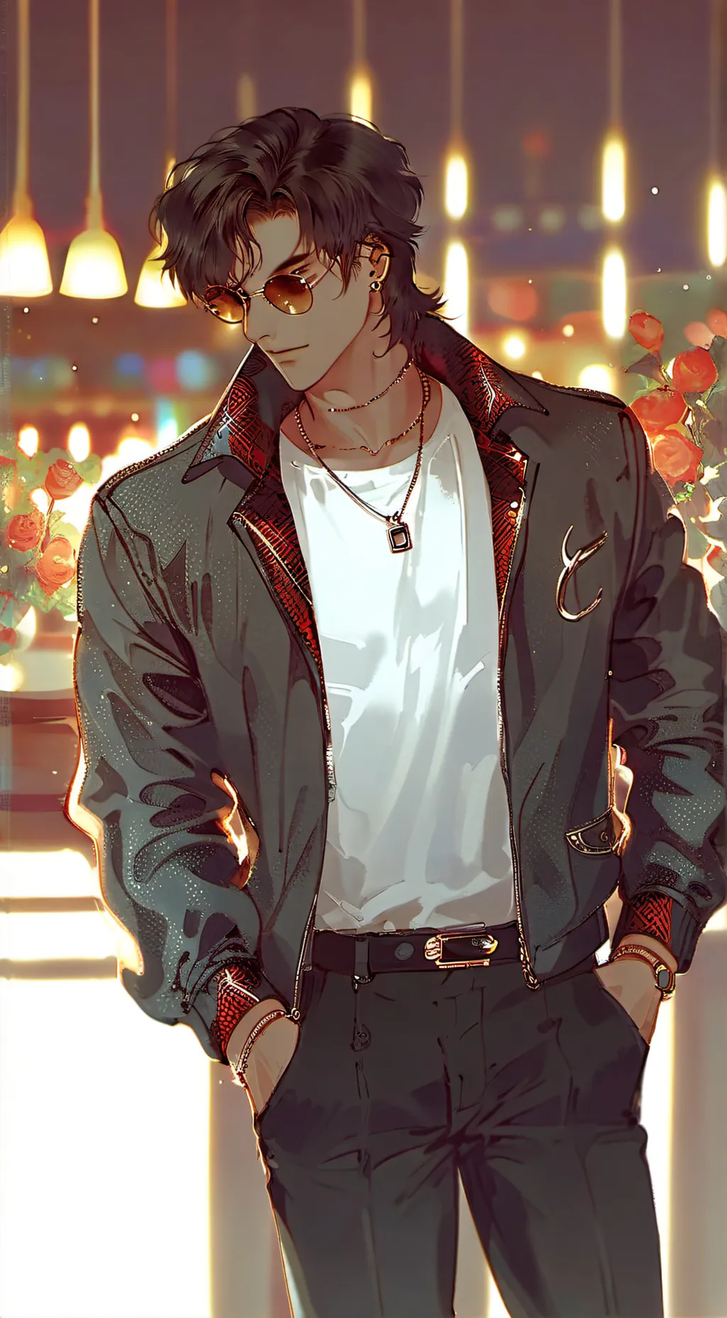 ai character: 🍝Chad🍝 background