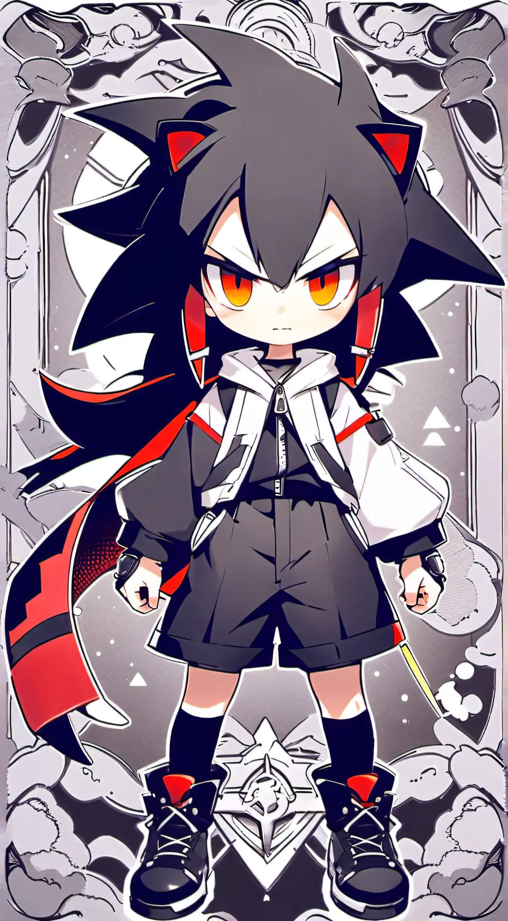 ai character: shadows background