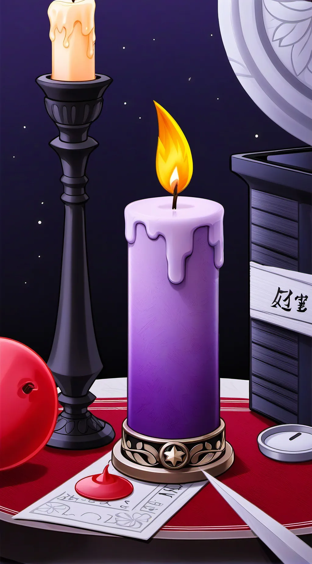 ai character: Candle  background
