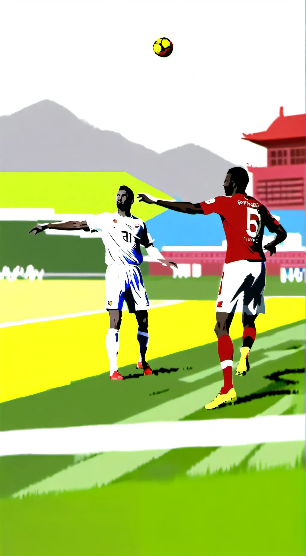 ai character: messi vs ronaldo background
