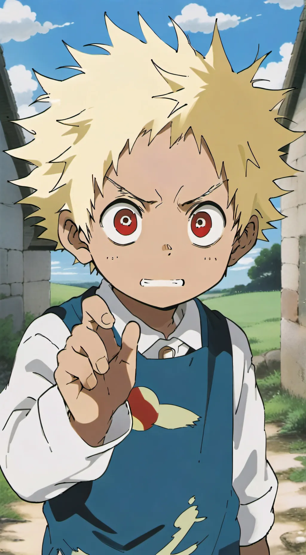 ai character: katsuki bakugo background