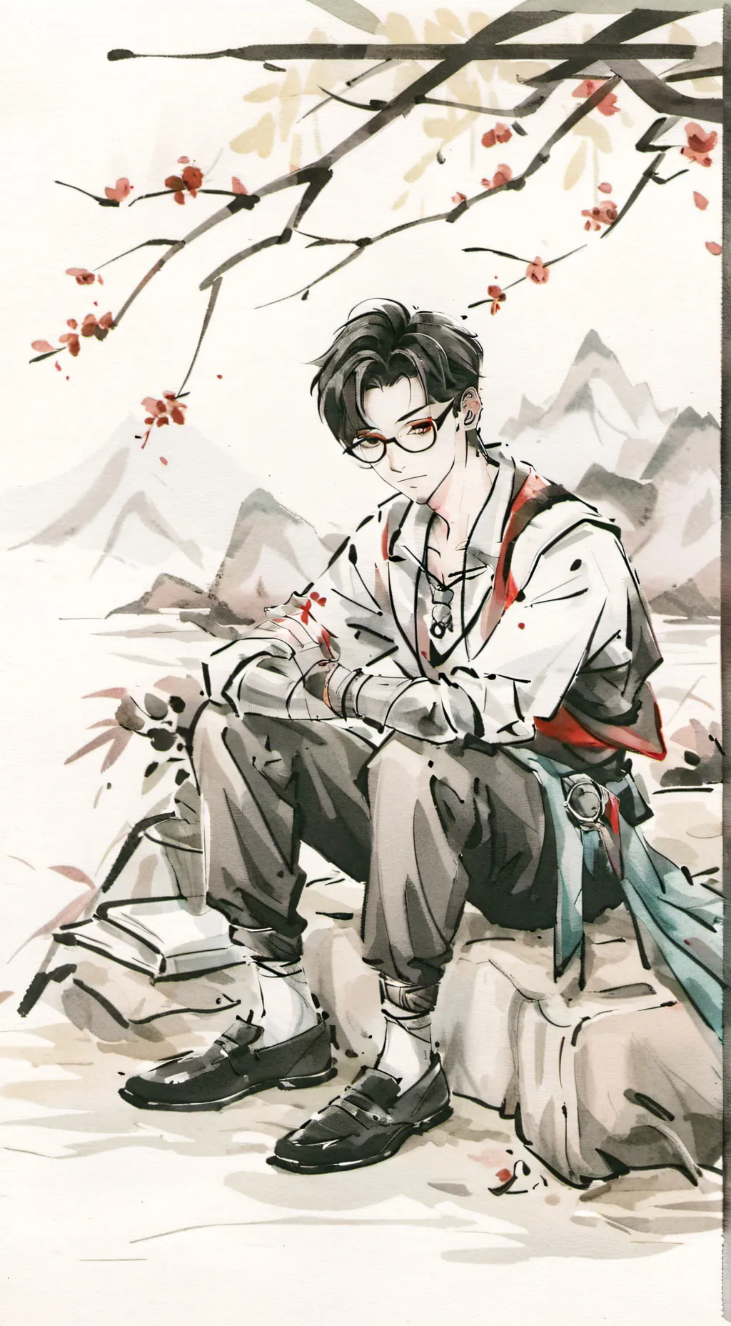 ai character: nerd background