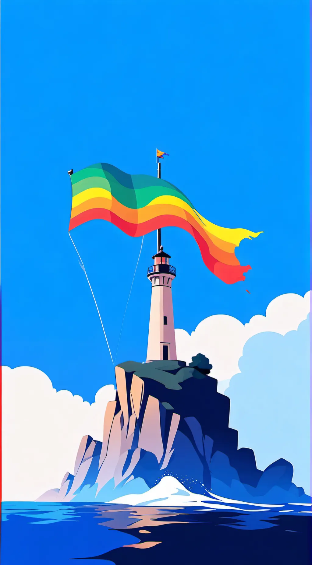 ai character: HAPPY PRIDE MONTH  background