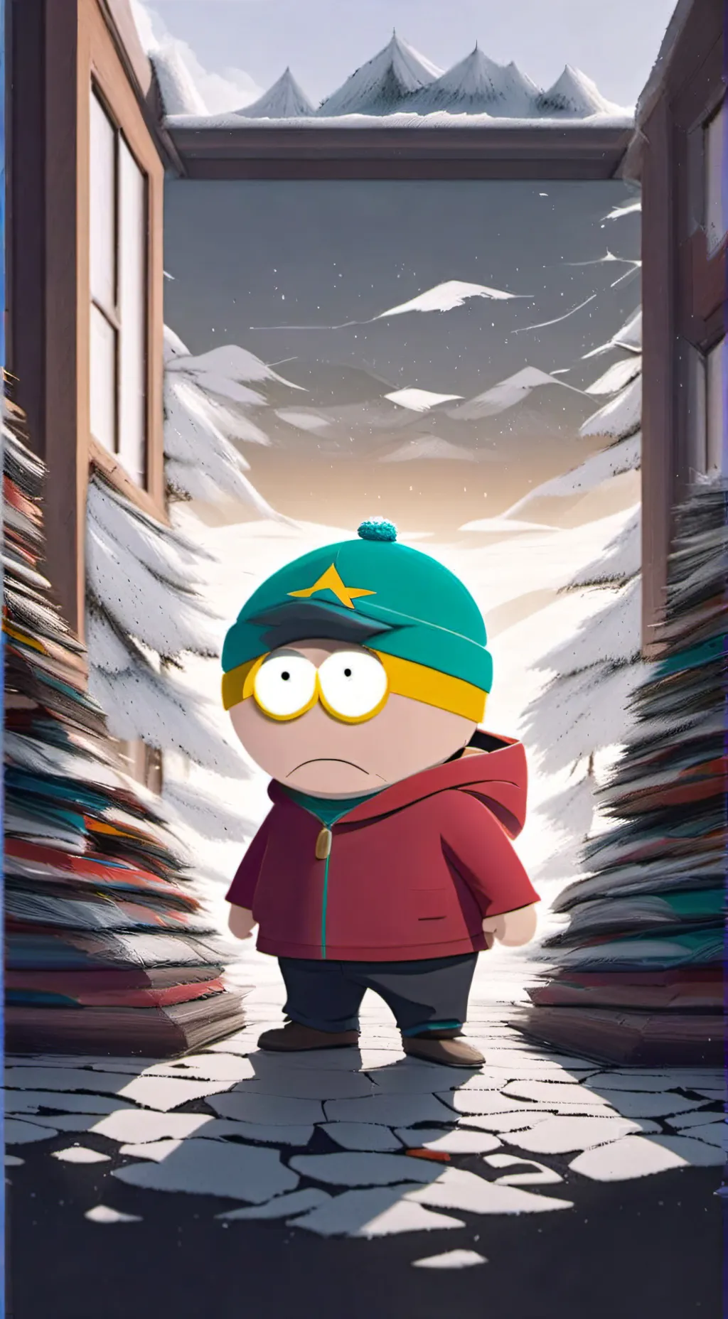 ai character: Eric Cartman background