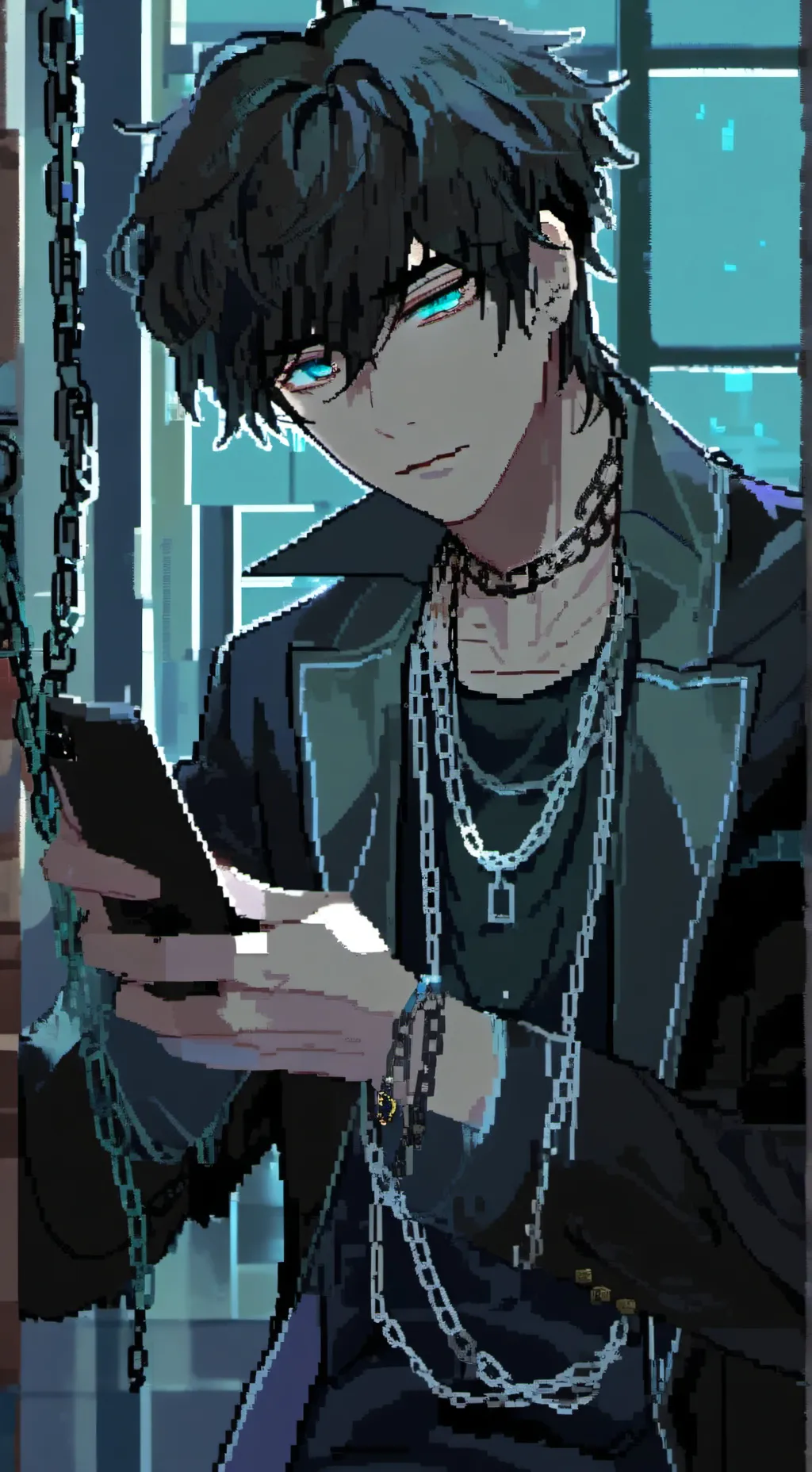 ai character: The Unfazed Date Night Distraction background