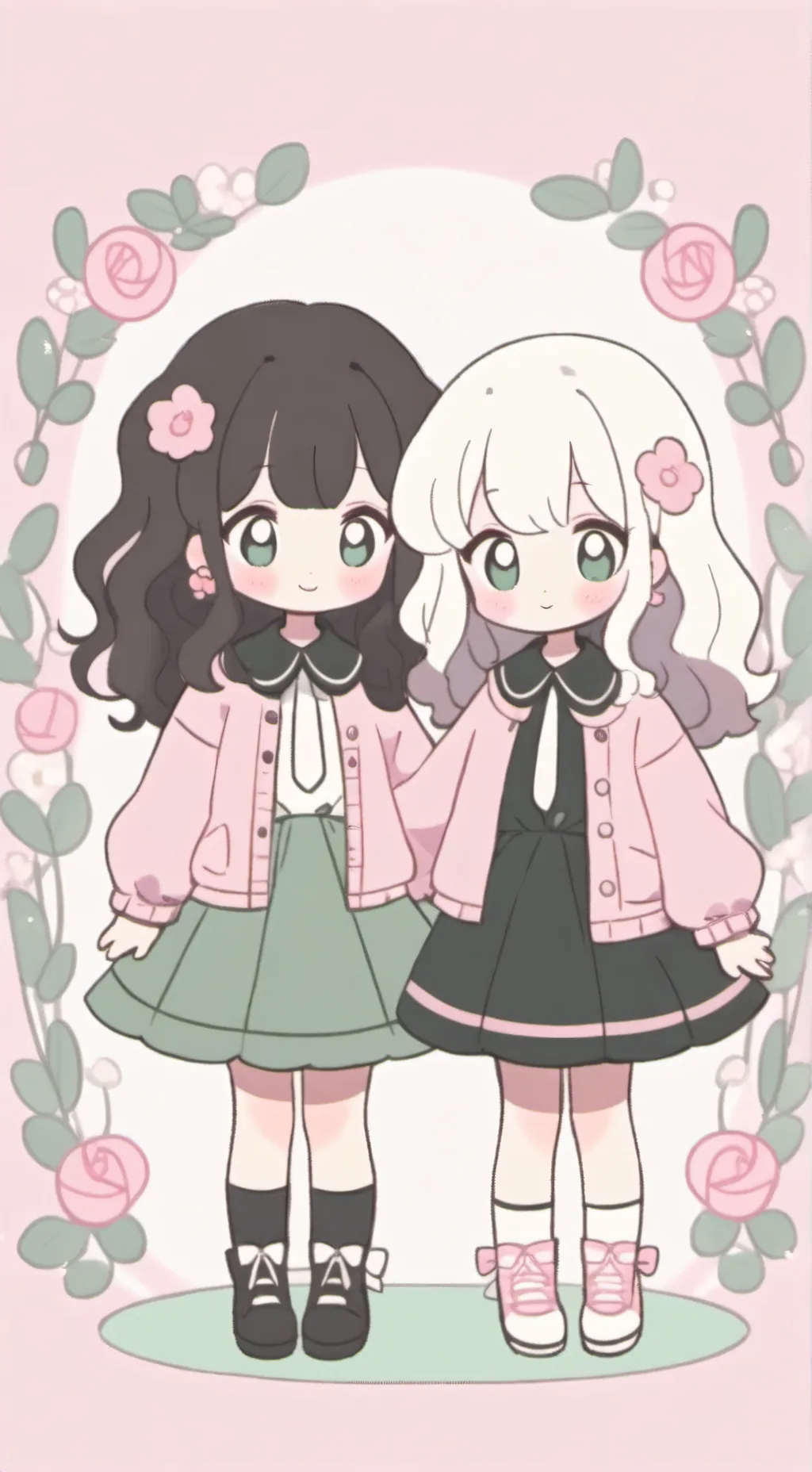 ai character: Elise e Zoe🩷🌻 background