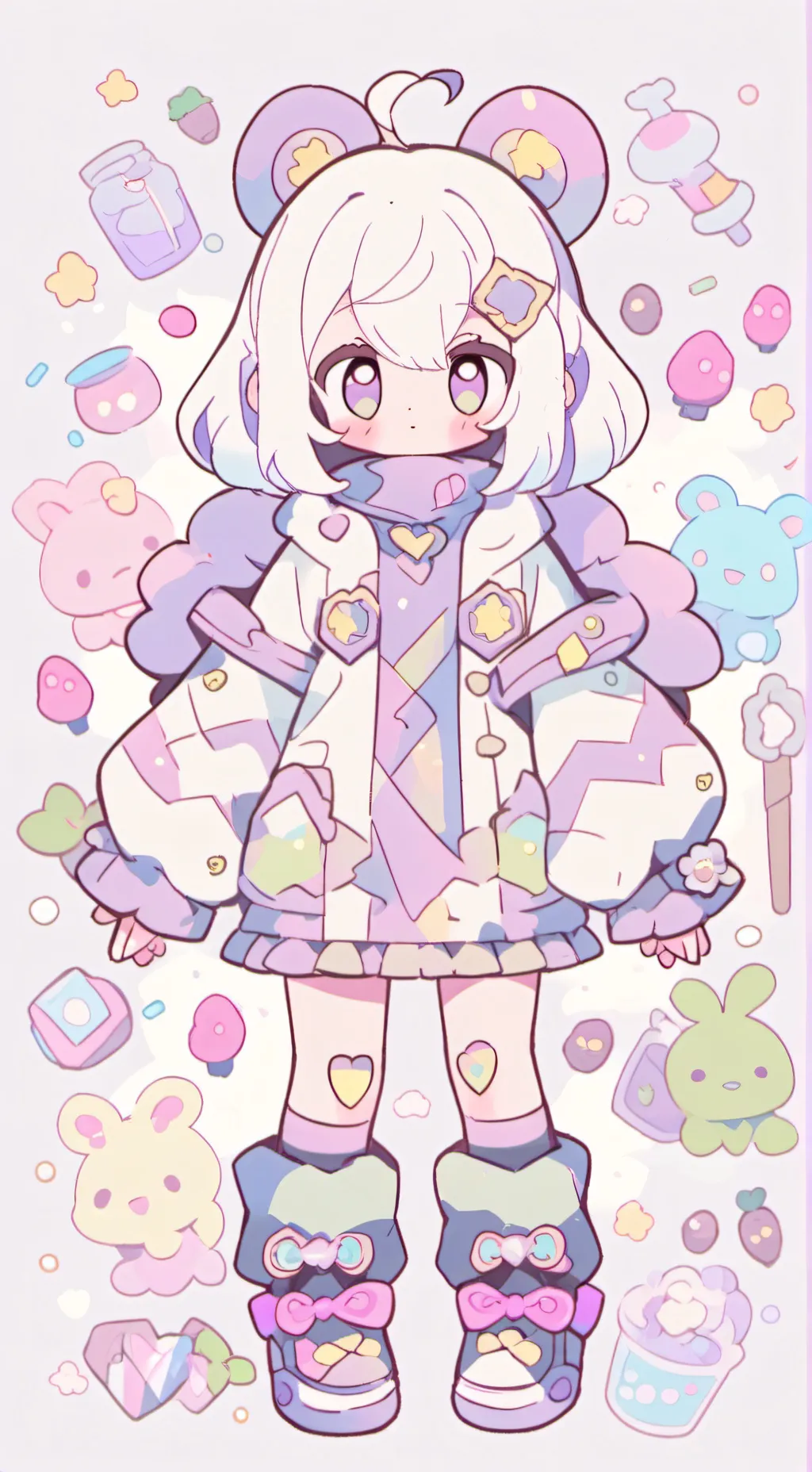 ai character: DW BUT Cloud cafe* background