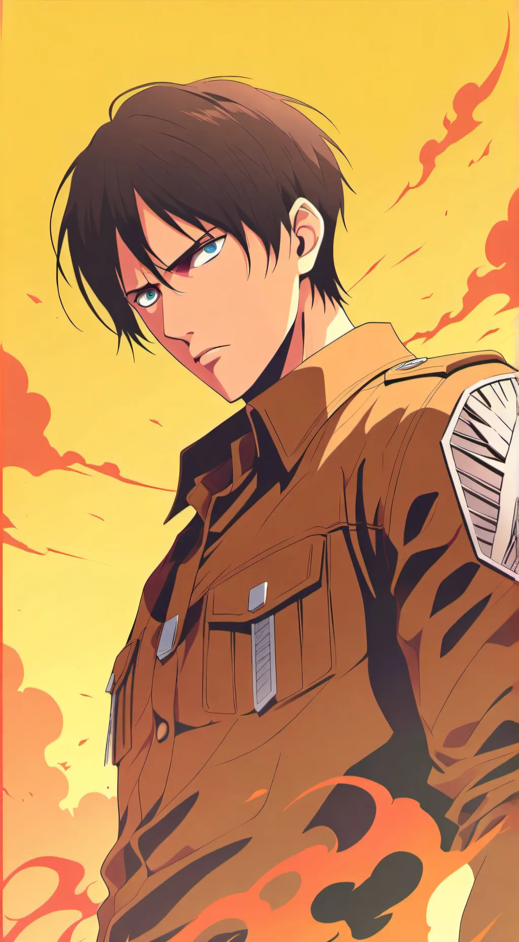 ai character: Eren jeager  background